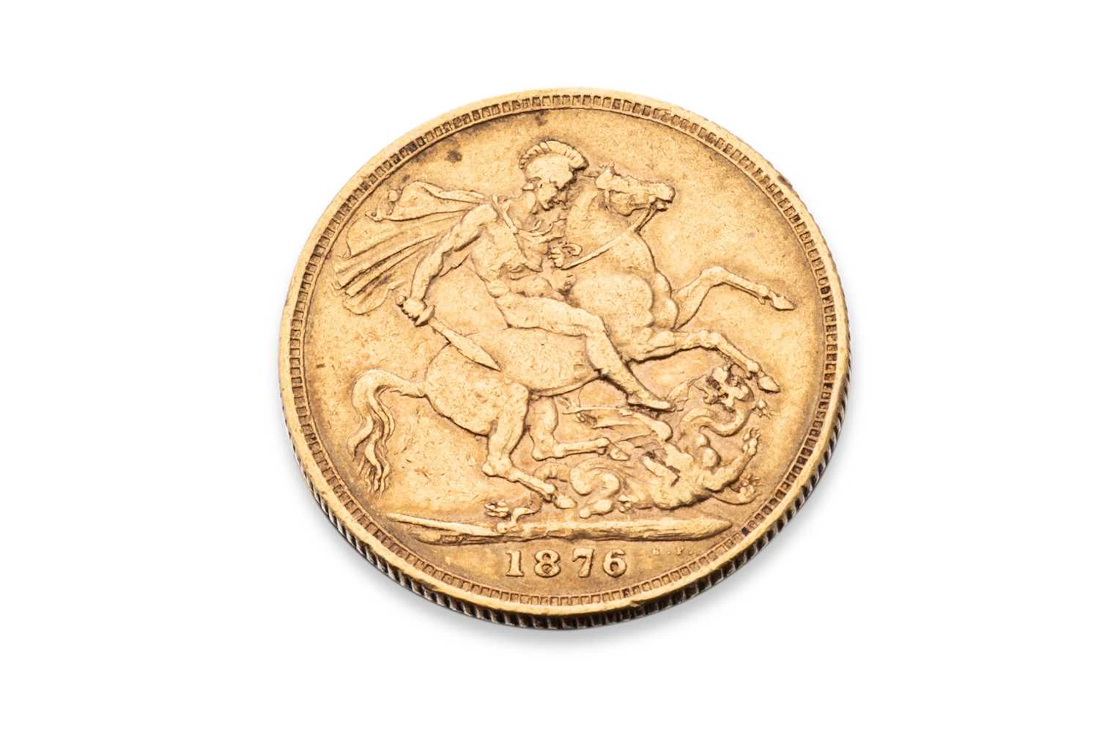 A VICTORIAN BUN HEAD FULL SOVEREIGN ENGLISH COIN