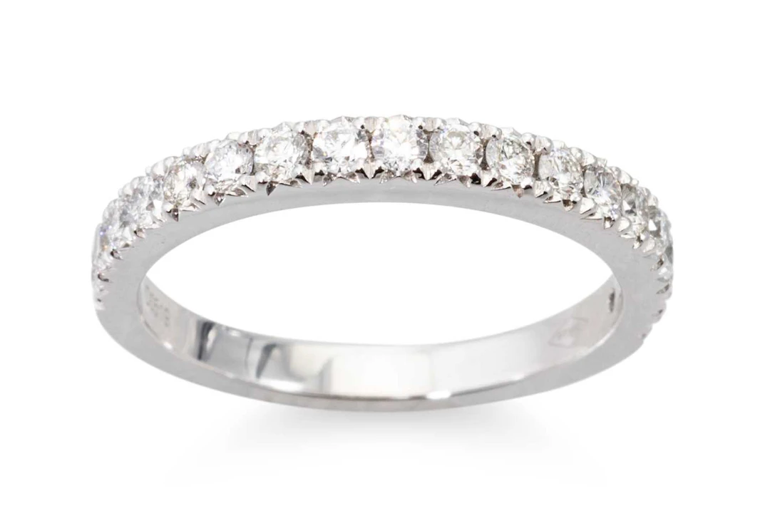 A DIAMOND HALF ETERNITY RING