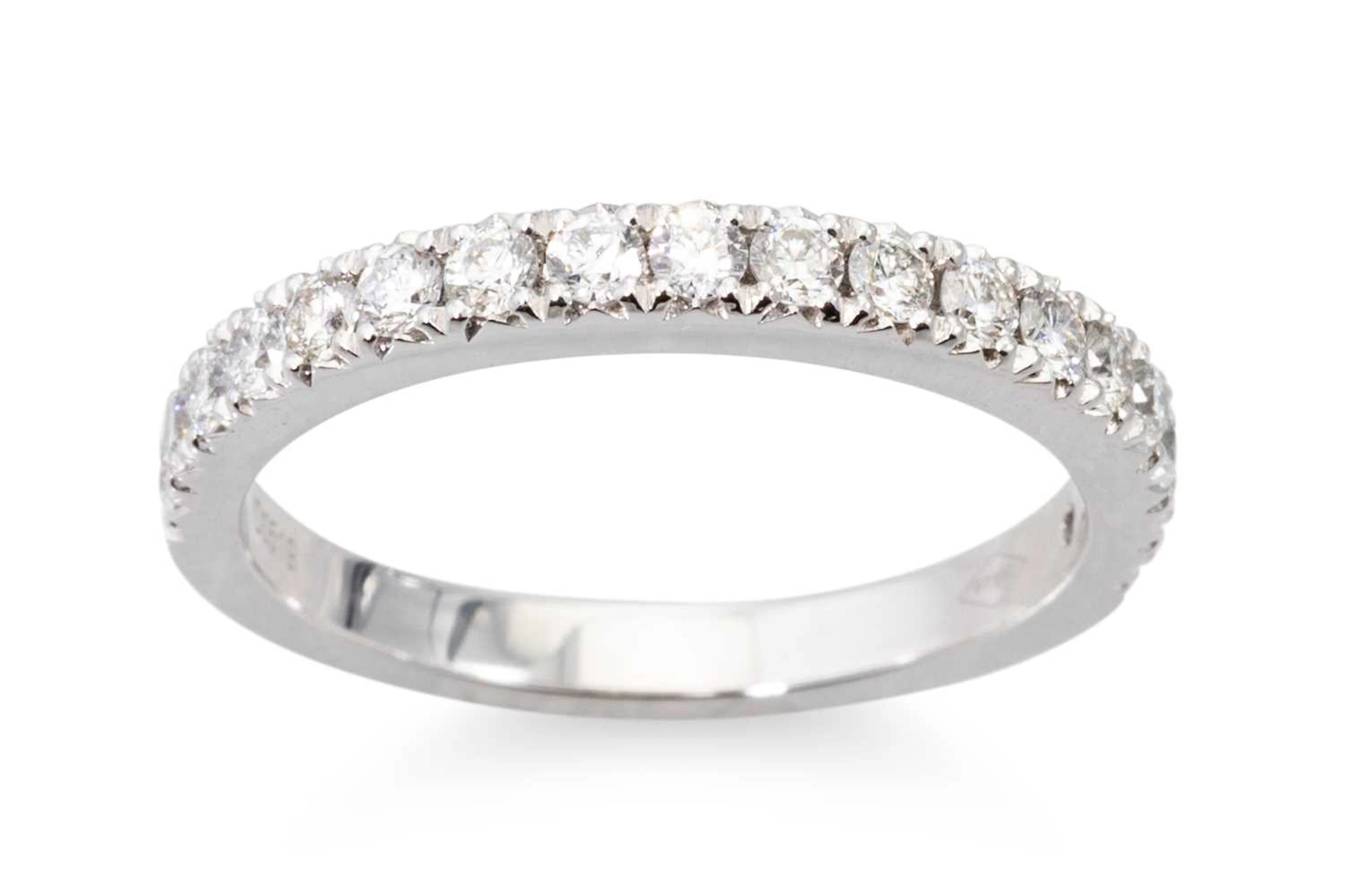A DIAMOND HALF ETERNITY RING