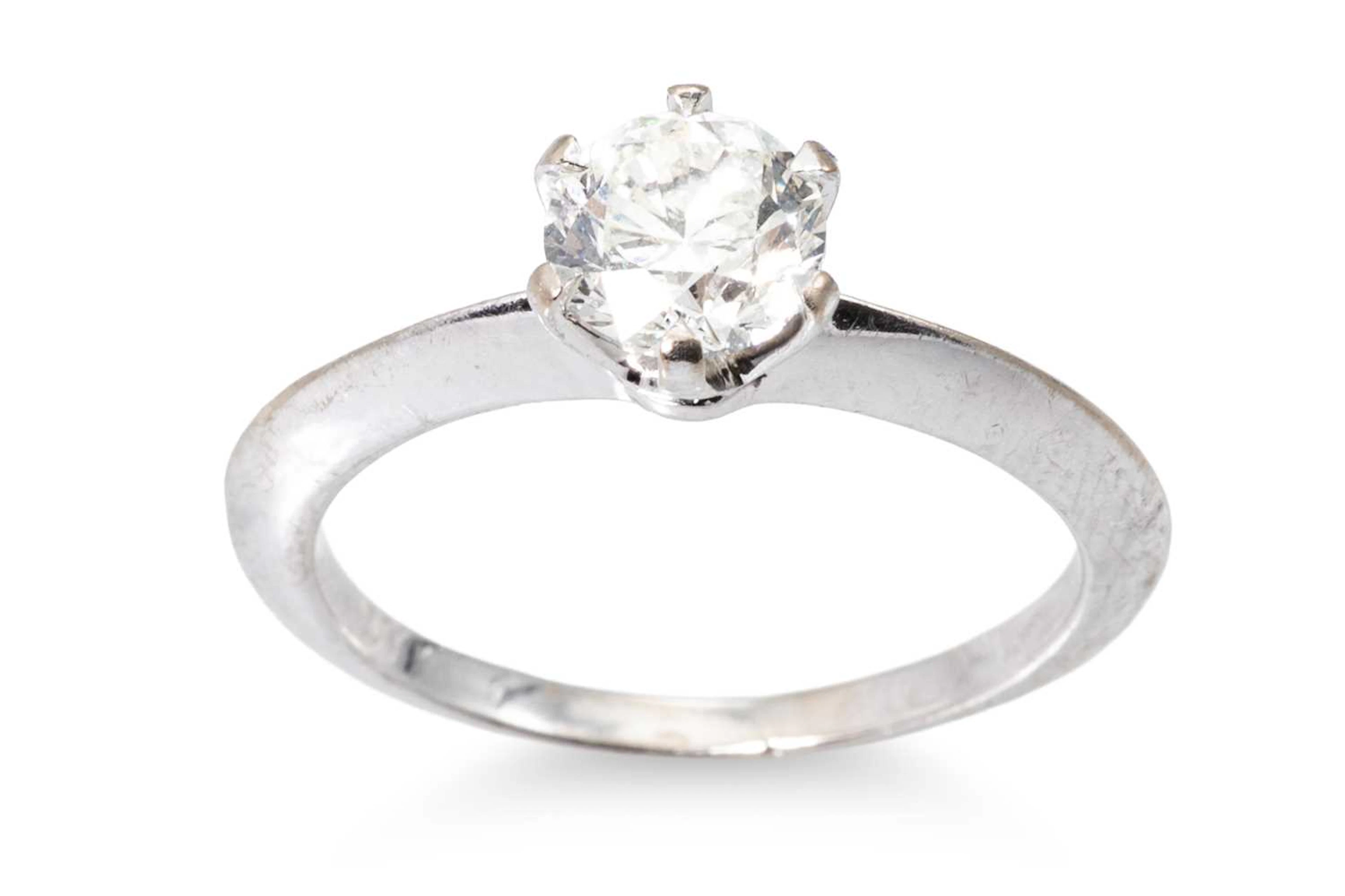 A DIAMOND SOLITAIRE RING