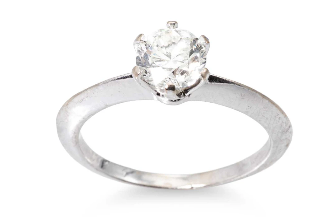 A DIAMOND SOLITAIRE RING