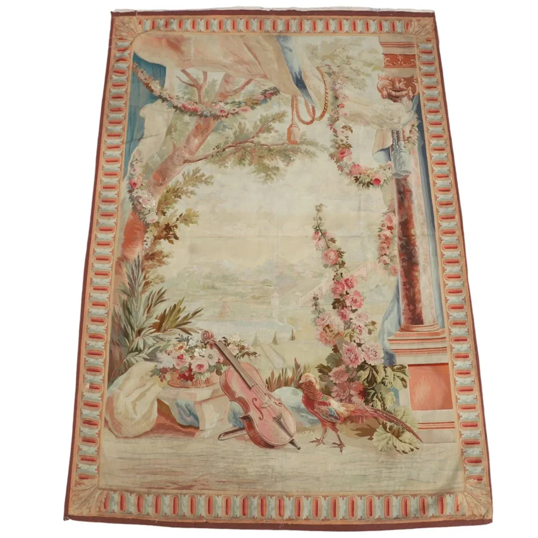 BEAUVAIS TAPESTRY IN THE LOUIS XVI STYLE, 19th CENTURY - Lot 245