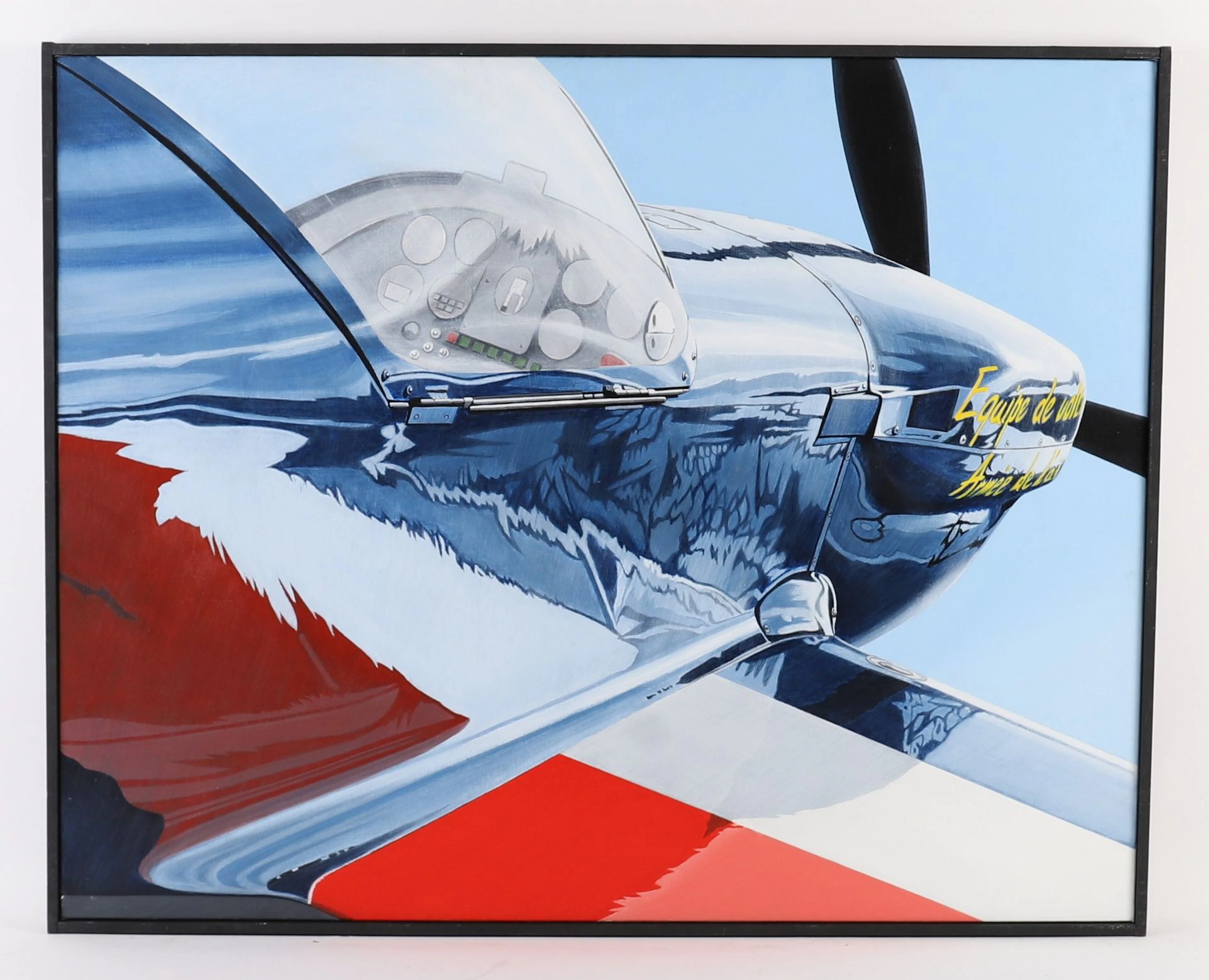 PAINTING "AVION CAP 232, VOLTIGE FRANCE" by François BRICQ ( - Lot 148