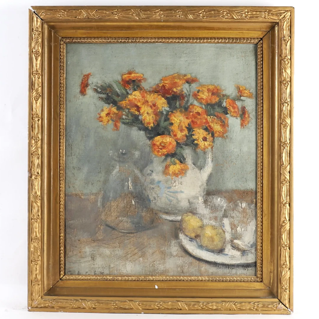 PAINTING "STILL LIFE WITH APPLES" 20TH CENTURY - Lot 254