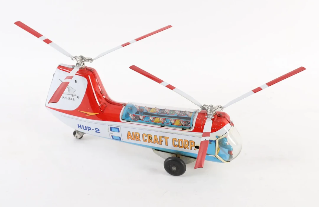 RARE ALPS JAPON AIRCRAFT CORP. HUP-2 MH 1648 SHEET-METAL HEL - Lot 169