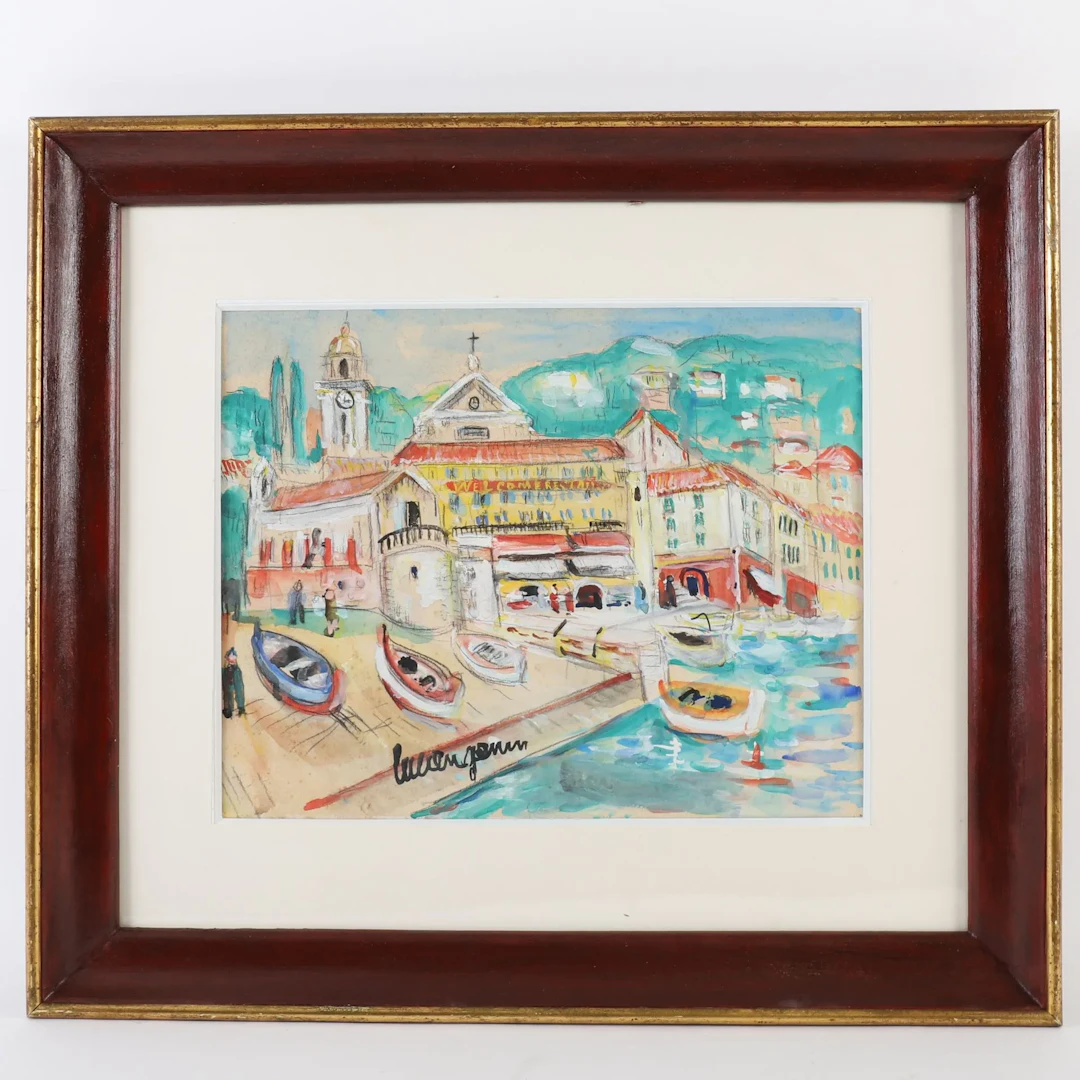 PAINTING "PORT OF TOULON" by Lucien GENIN (1894–1953) - Lot 314