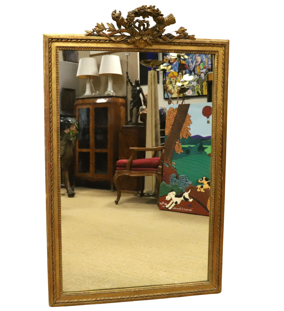 LARGE 19TH-CENTURY MIRROR - Lot 251