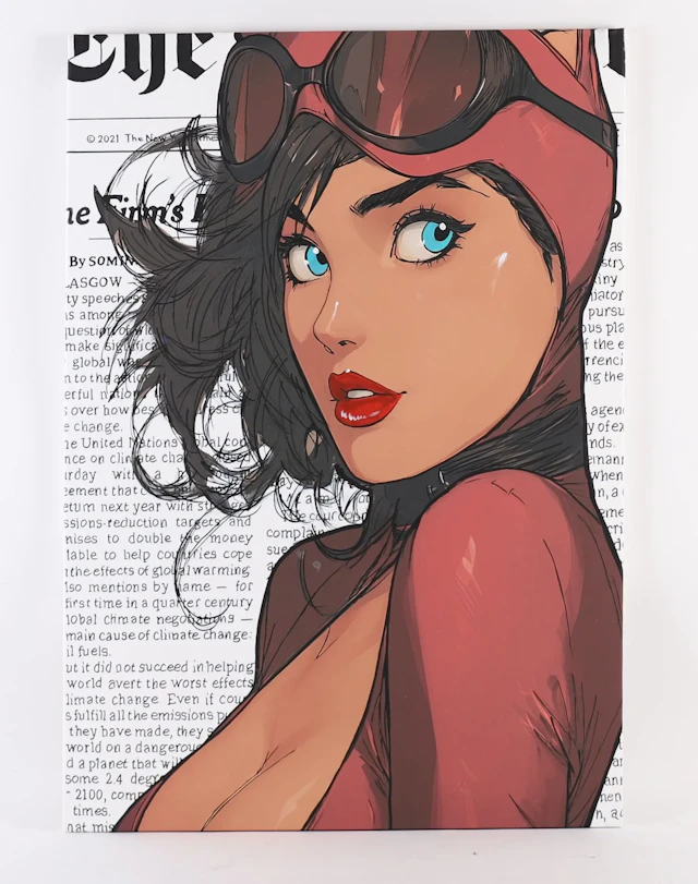PAINTING "THE LADY IS NOT IN RED YET" by Benjamin SPARK (196 - Lot 266