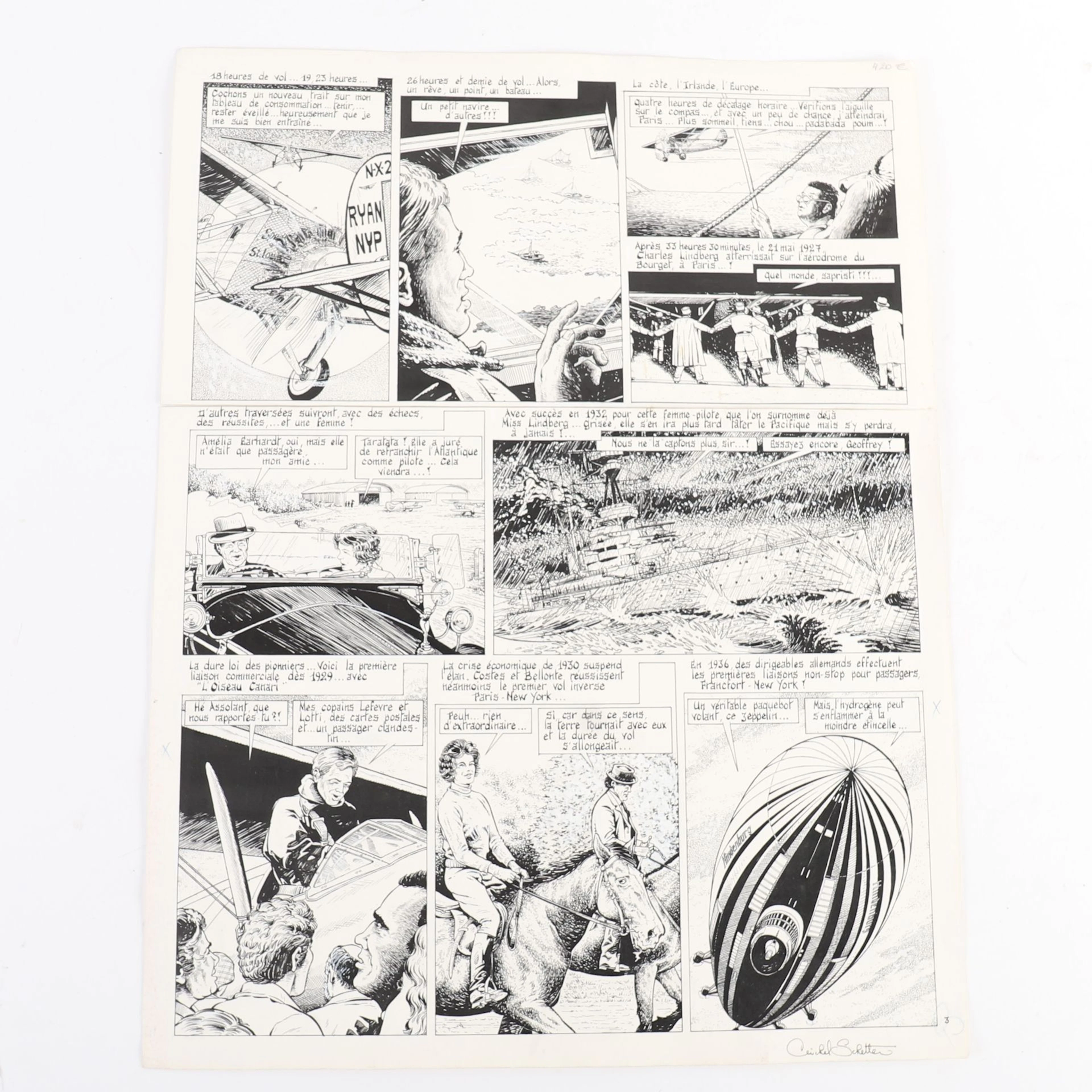 Comic strip by Michel SCHETTER (1948-2025) - Lot 142