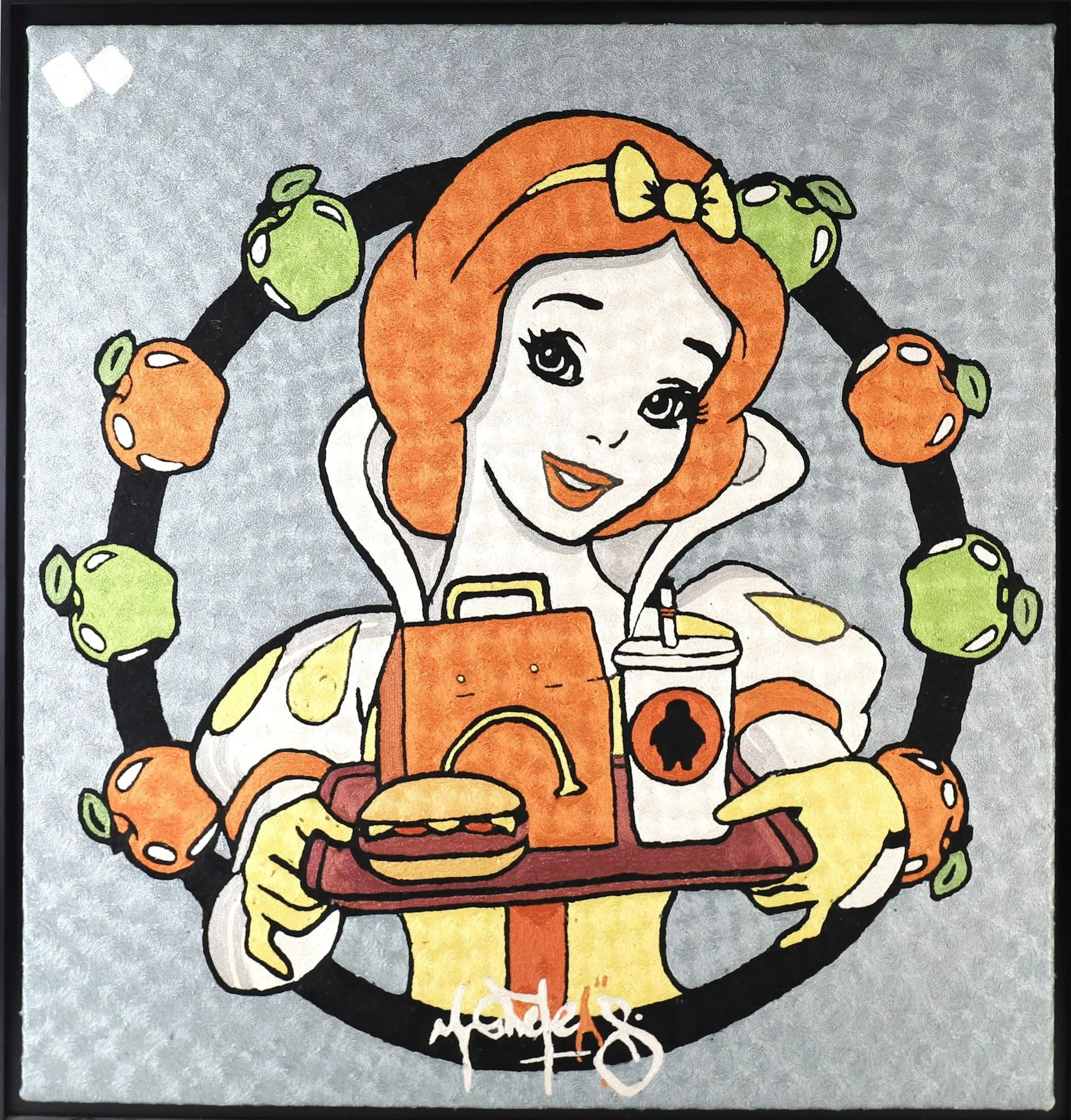 EMBROIDERY "LE DERNIER MENU" BY MR ONETEAS (1984) FOR BRODLI - Lot 306