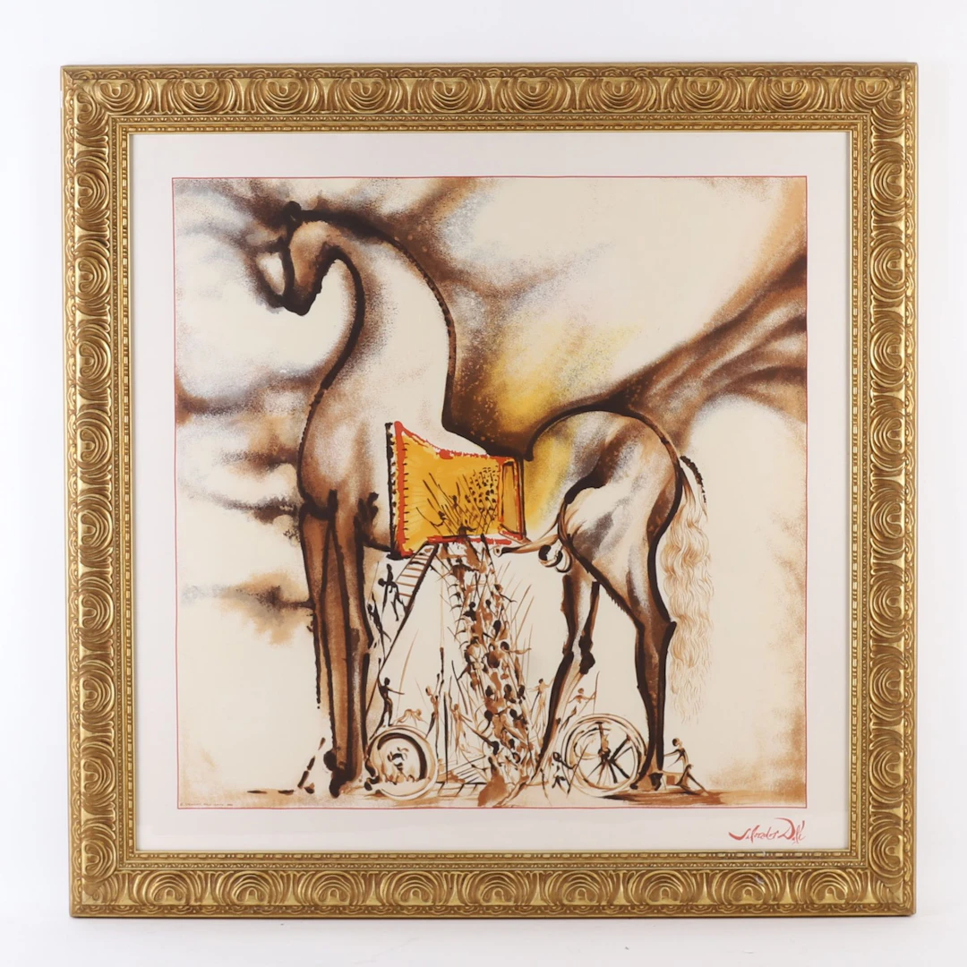 ARTWORK "TROJAN HORSE" based on Salvador DALI (1904-1989) - Lot 288