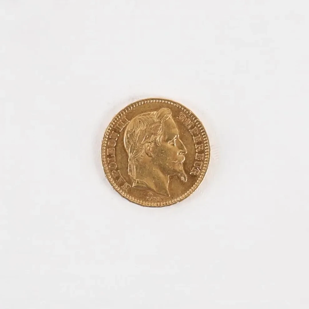 20 FRANCS NAPOLEON III GOLD COIN, 1864 - Lot 75