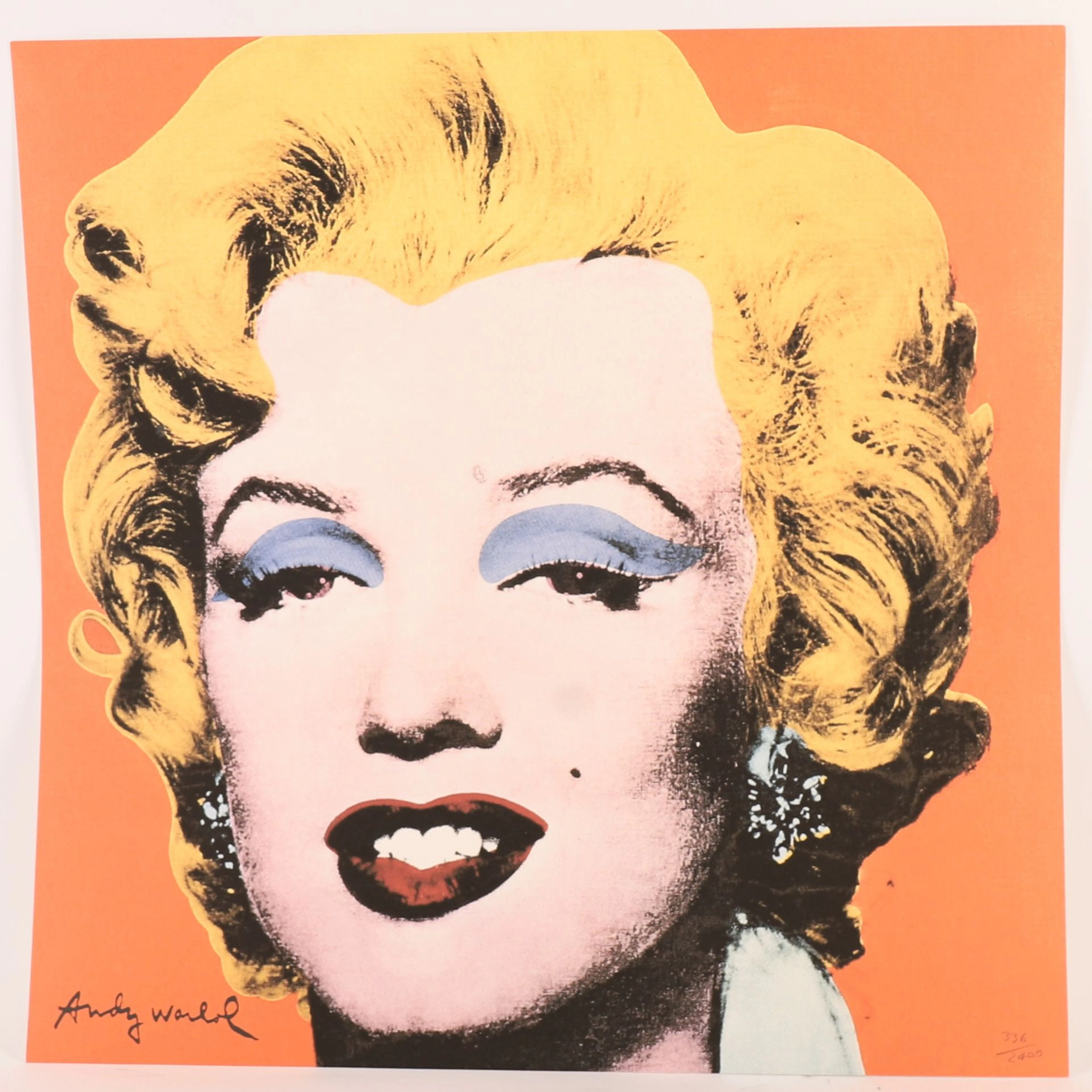 BASED ON A "MARILYN MONROE" LITHOGRAPH BY Andy WARHOL (1928– - Lot 337