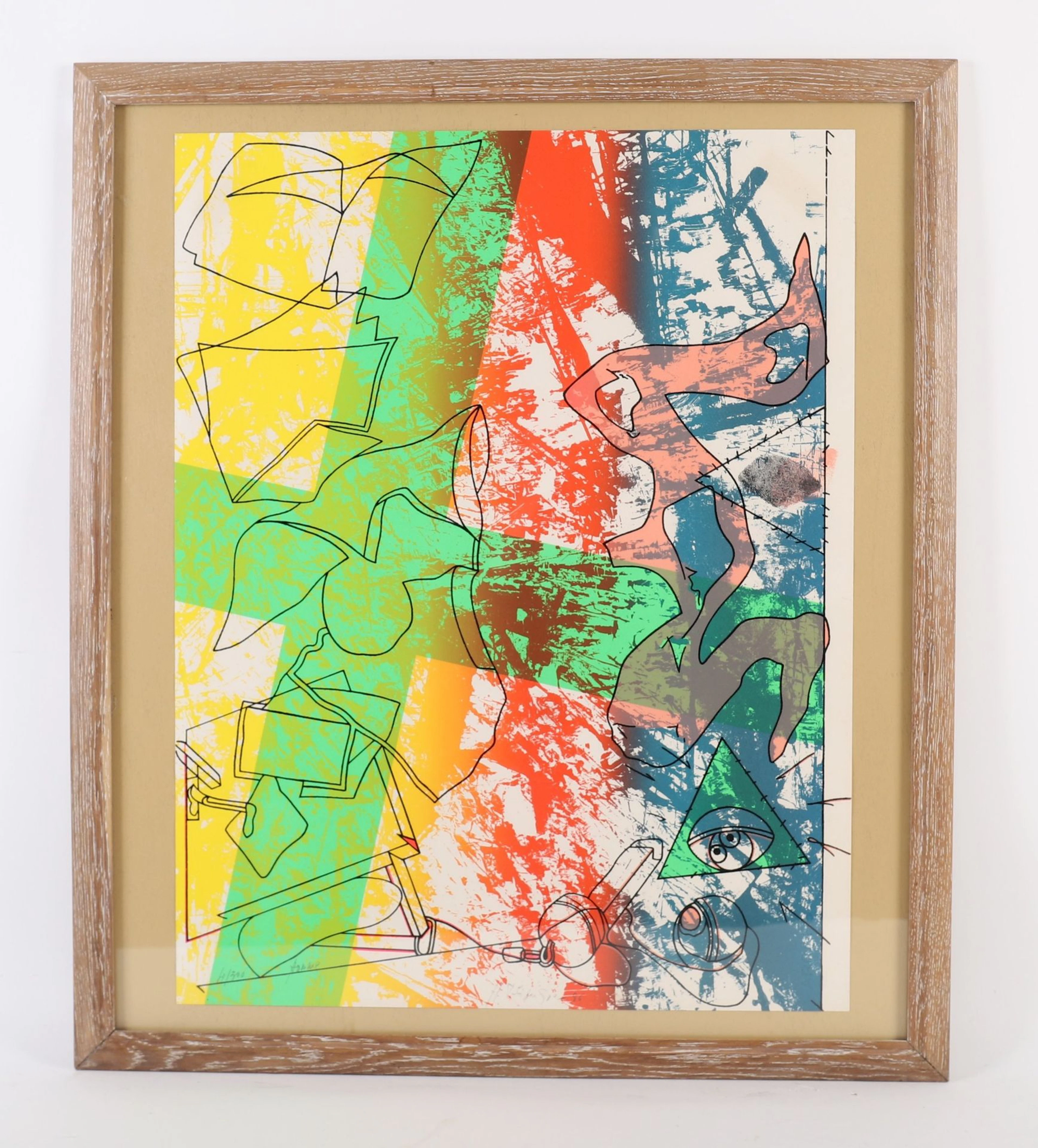 WORK "HOMMES" by Hervé TÉLÉMAQUE (1937–2022) - Lot 299
