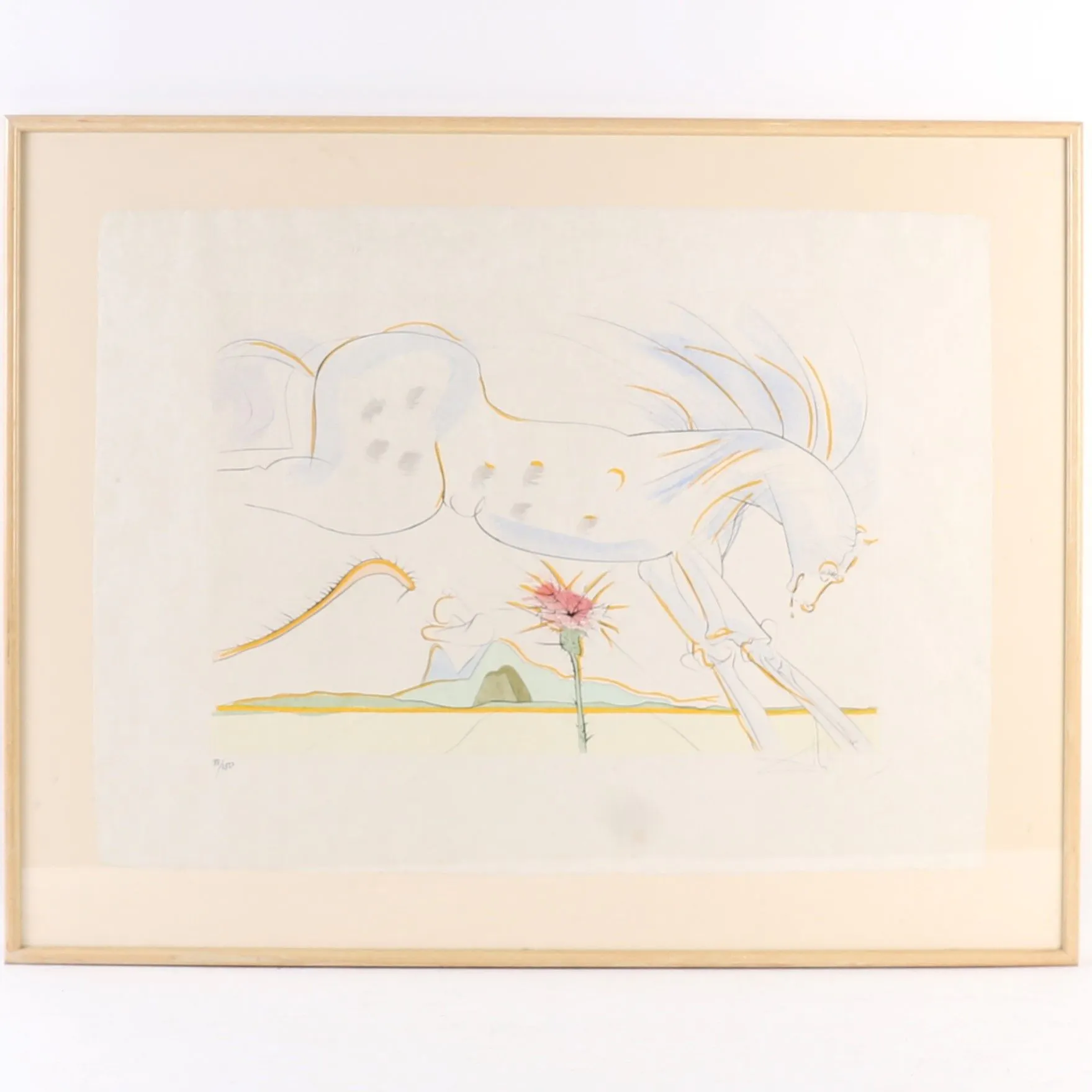 ARTWORK "THE HORSE AND THE WOLF" after Salvador DALI (1904–1 - Lot 157