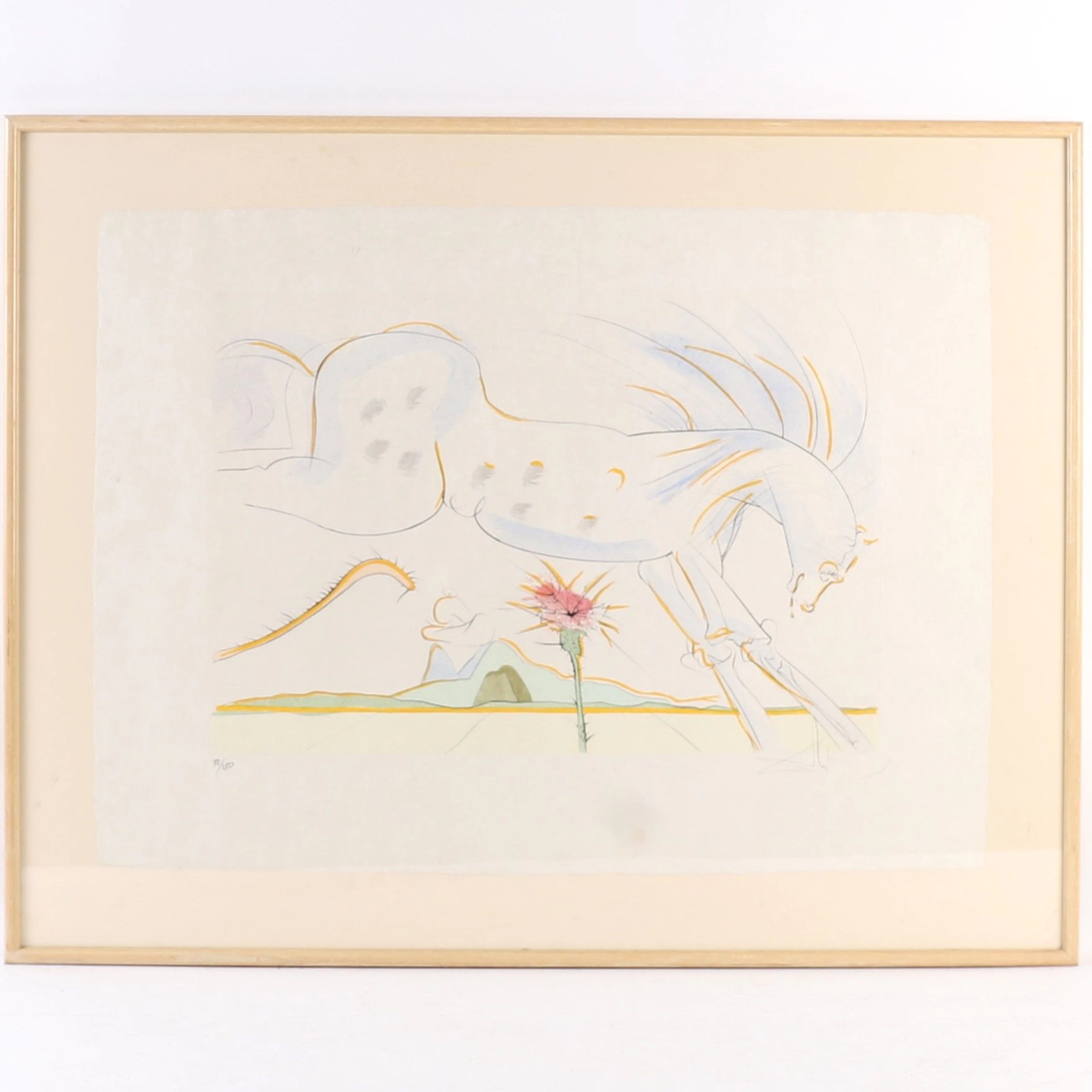 ARTWORK "THE HORSE AND THE WOLF" after Salvador DALI (1904–1 - Lot 157