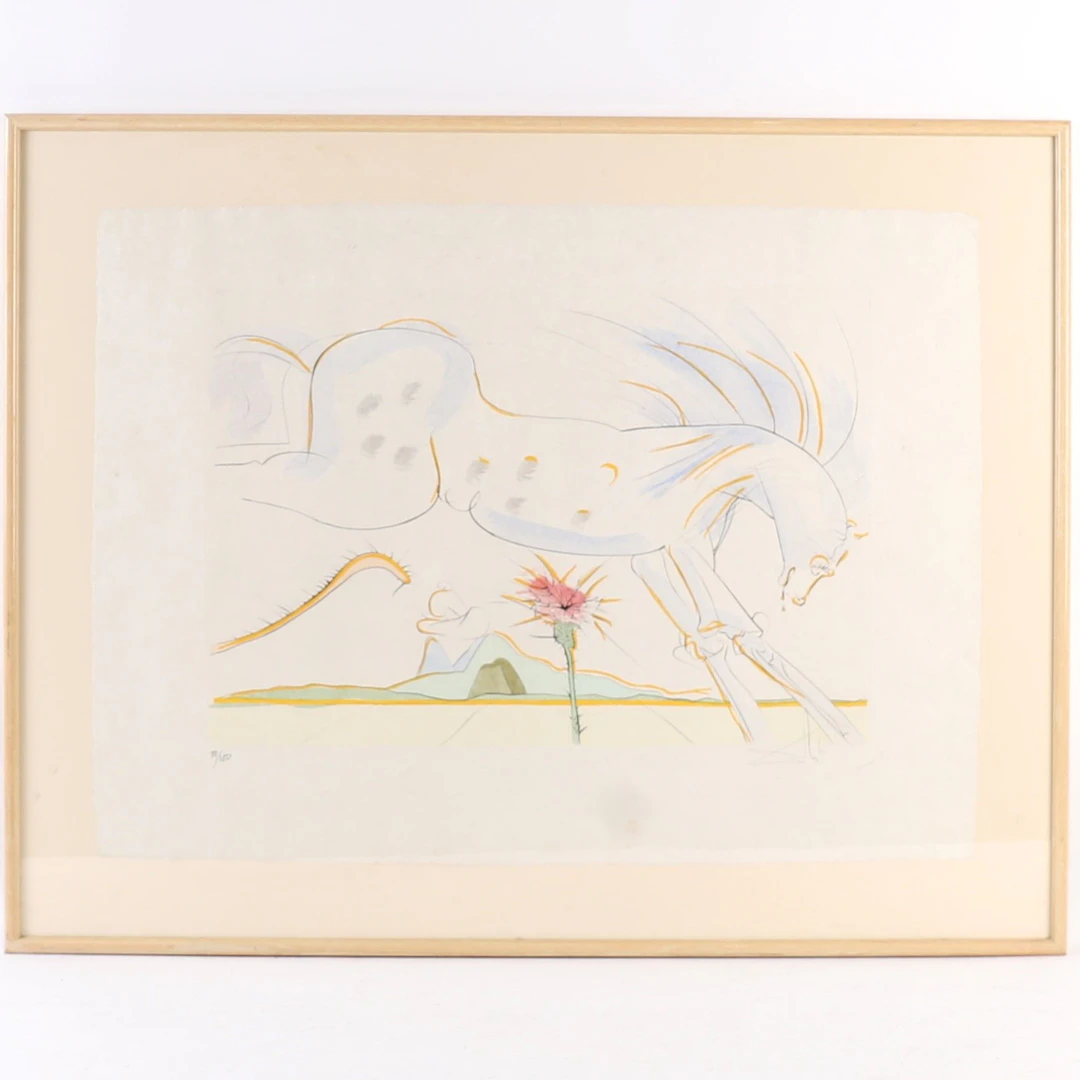 ARTWORK "THE HORSE AND THE WOLF" after Salvador DALI (1904–1 - Lot 157