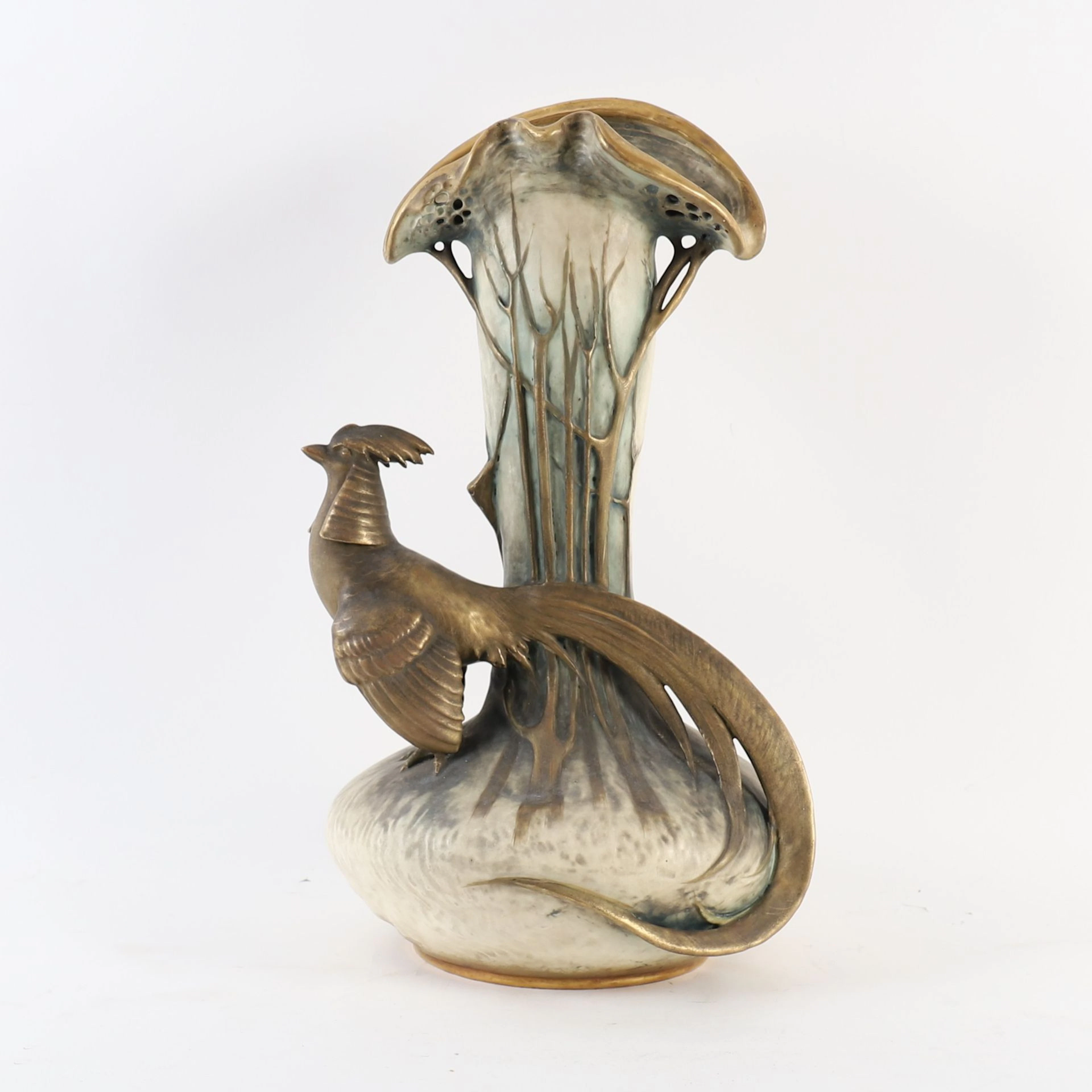 "Pheasant" VASE by Edouard STELLMACHER (1868–1945) for AMPHO - Lot 208