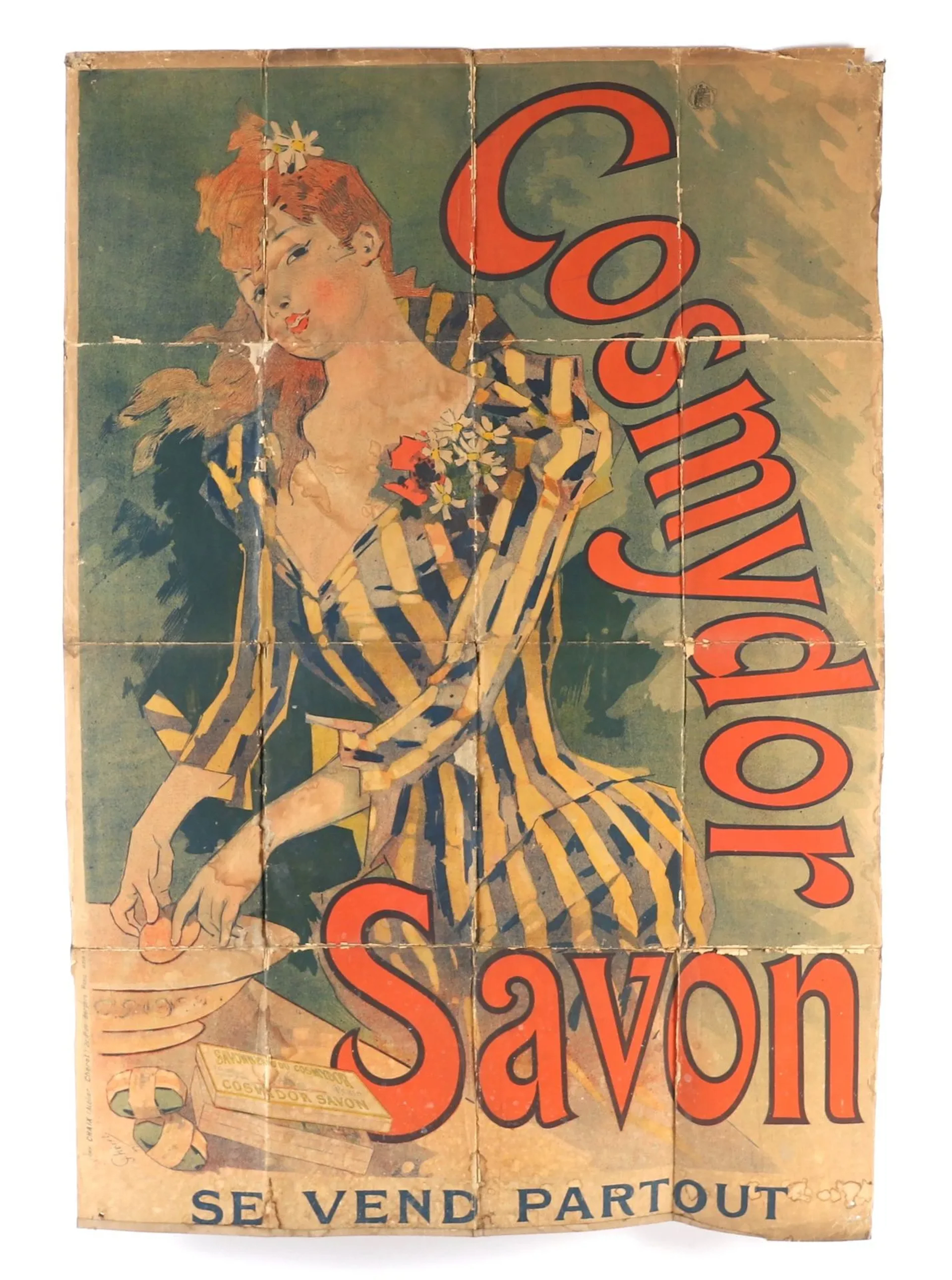 "COSMYDOR SAVON" POSTER by Jules CHÉRET (1836–1932) - Lot 286