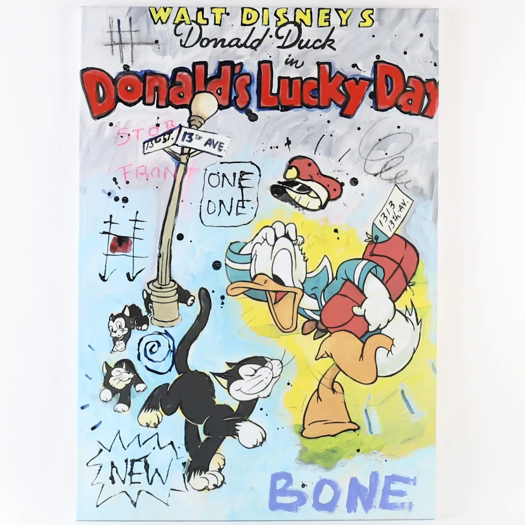 PAINTING "DONALD'S LUCKY DAY" by Benjamin SPARK (1969) - Lot 200