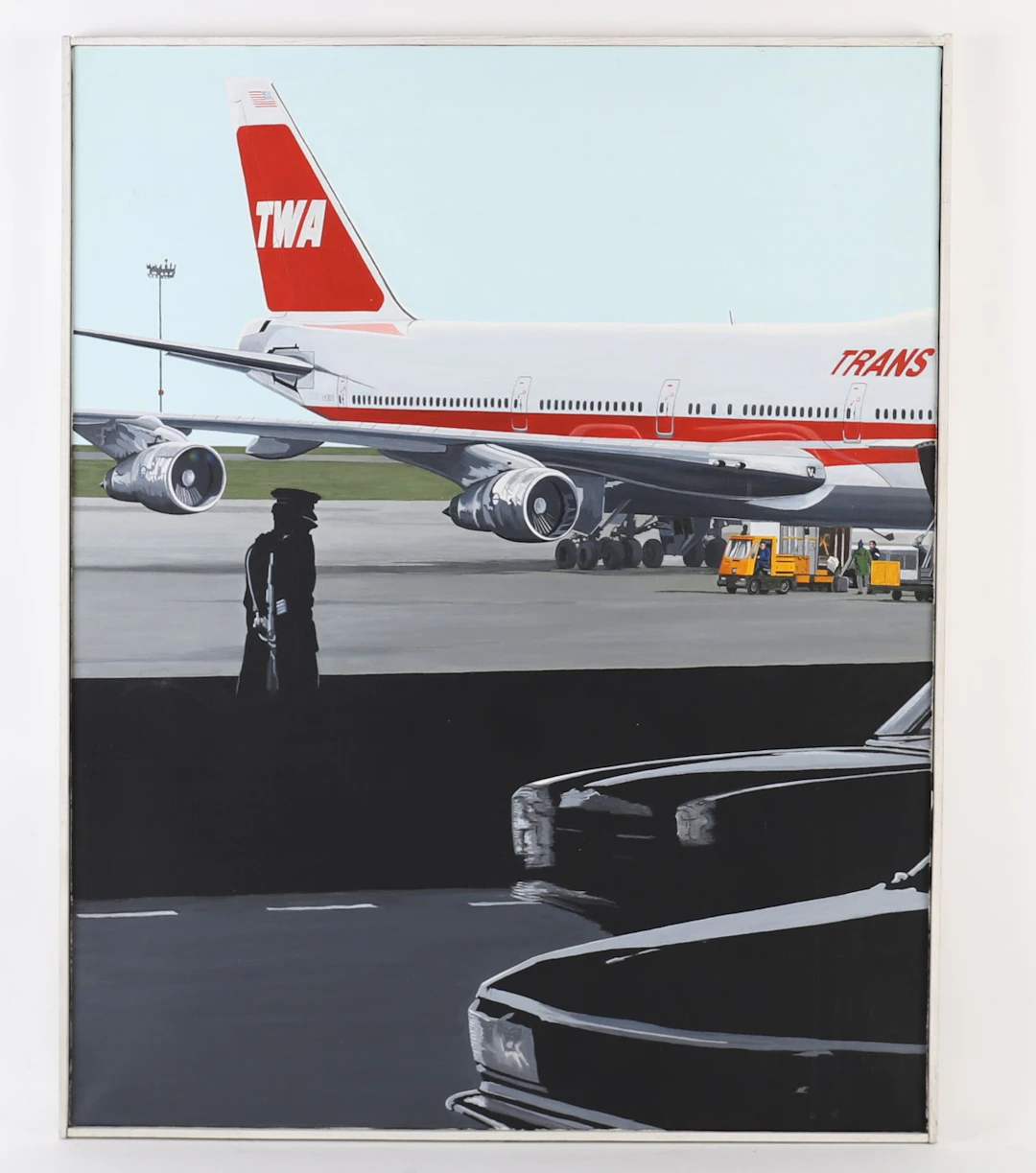 PAINTING "BOEING 747 OF TRANS WORLD AIRLINES" by François BR - Lot 146