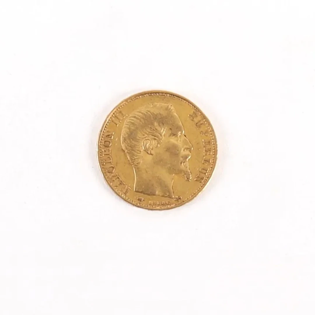 20 FRANCS NAPOLEON III GOLD COIN, 1857 - Lot 69