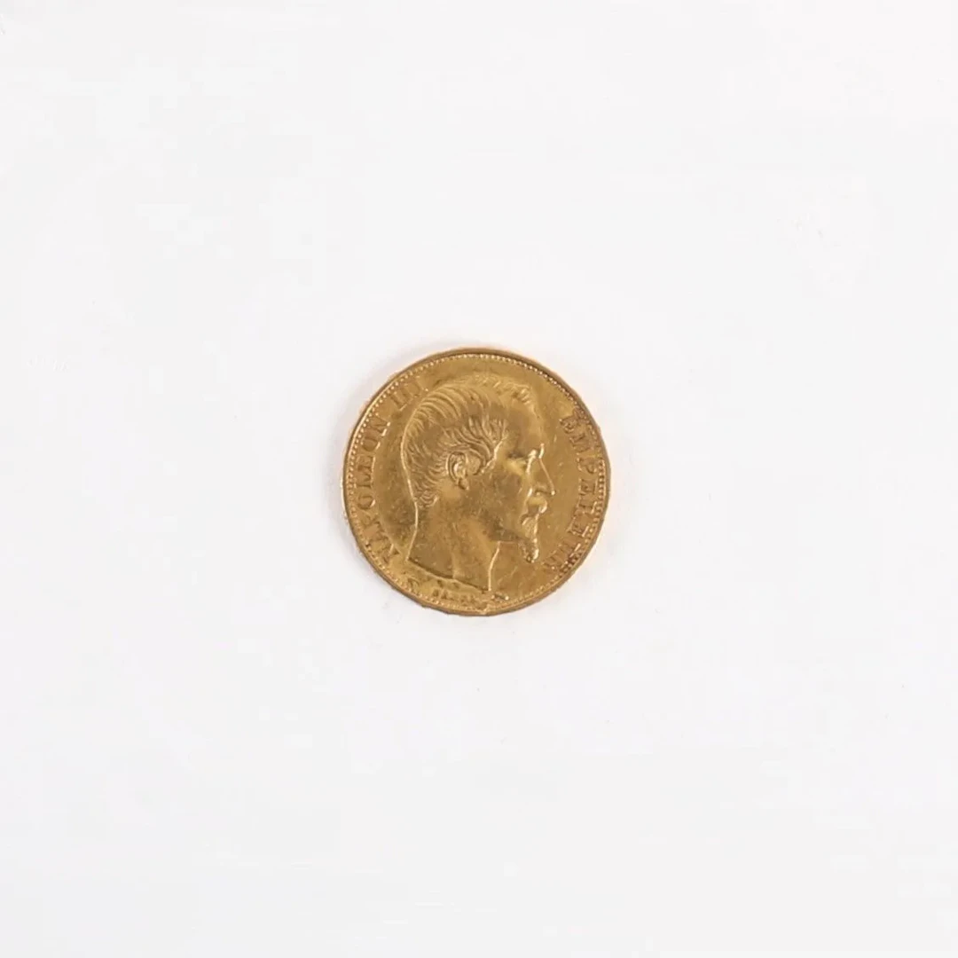 20 FRANCS NAPOLEON III GOLD COIN, 1860 - Lot 72