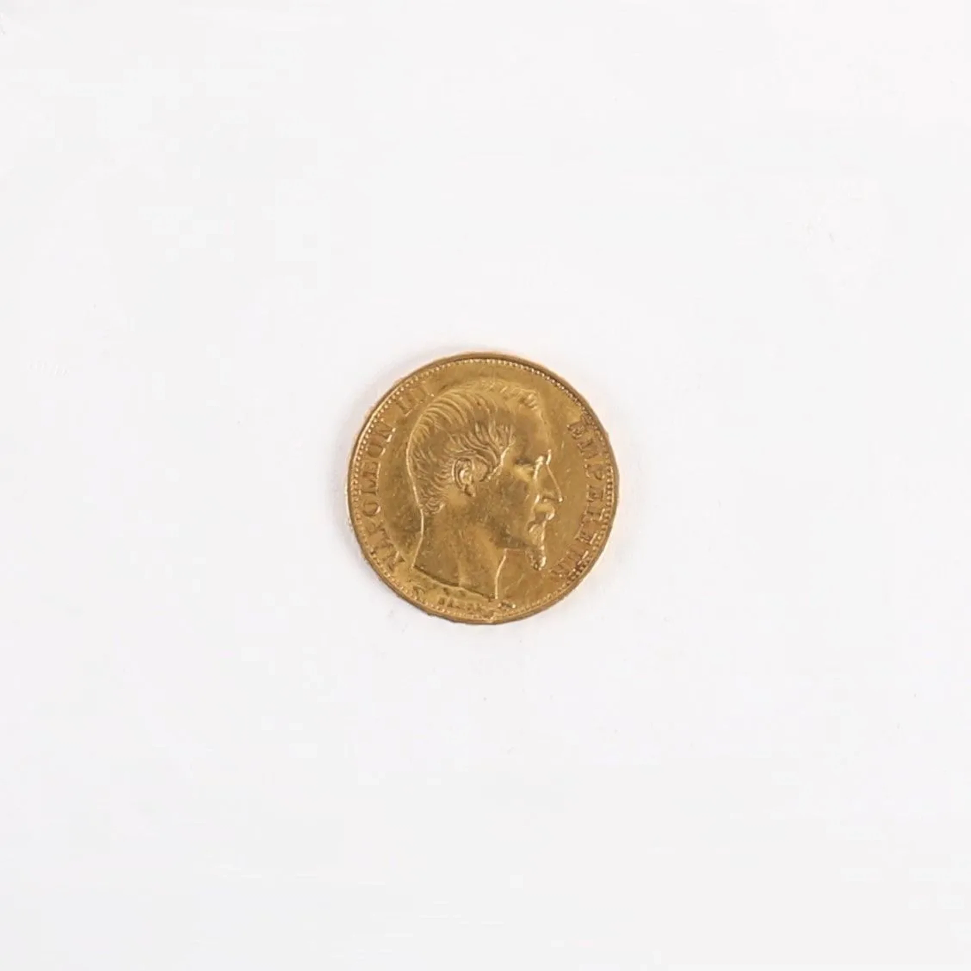 20 FRANCS NAPOLEON III GOLD COIN, 1860 - Lot 72