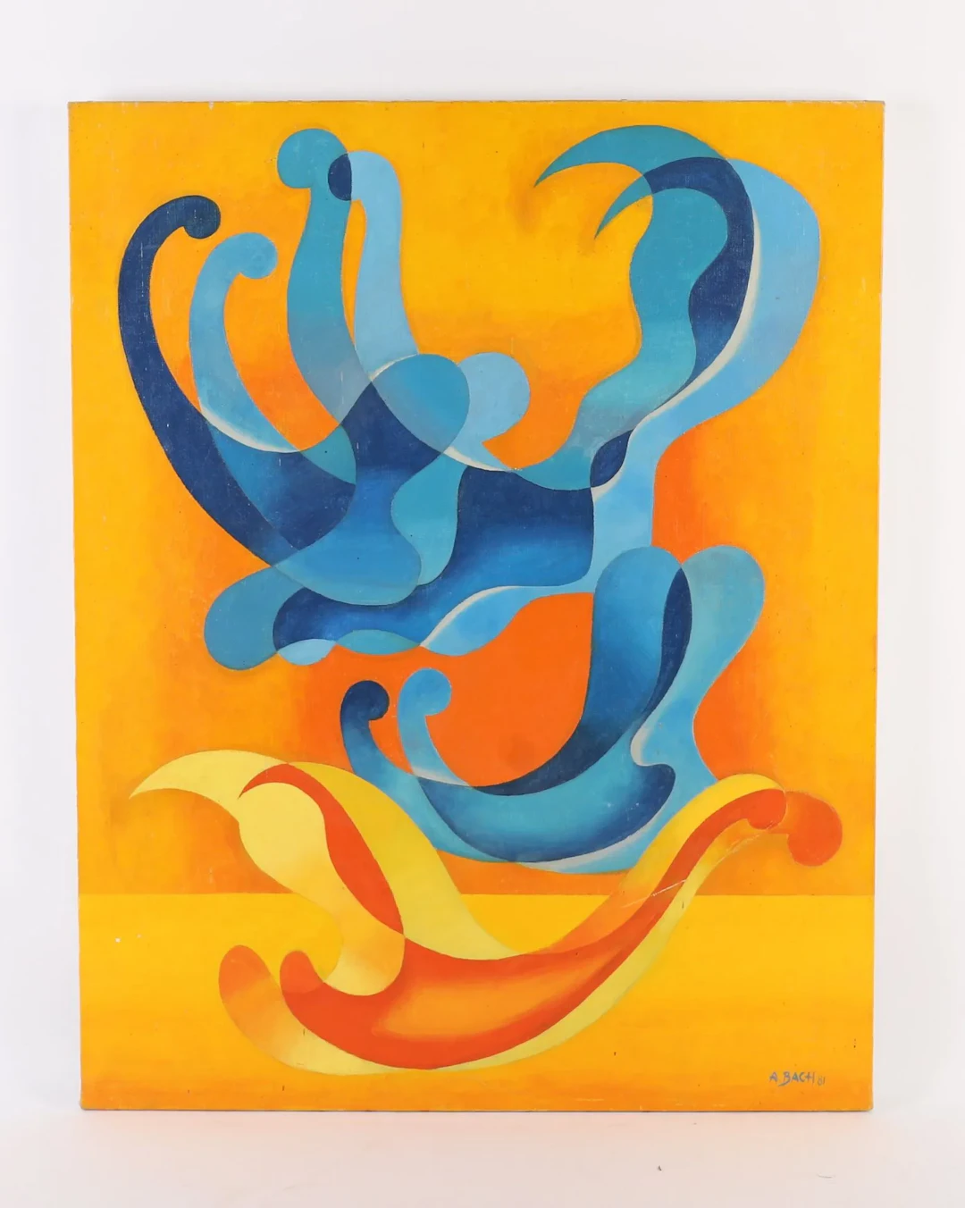 PAINTING "L'ENVOL" by André BACK (XX) - Lot 319