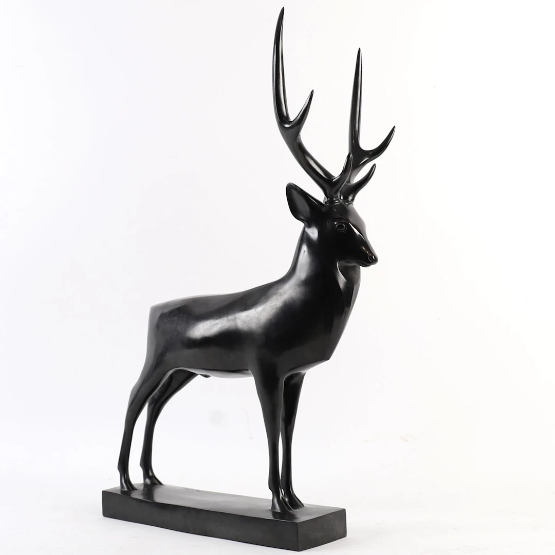 ANIMAL BRONZE "DEER" by François POMPON (1855–1933) - Lot 230