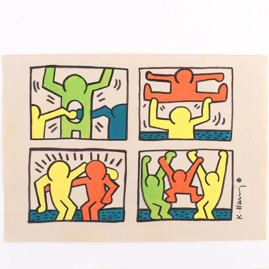 WORK "POP SHOP QUAD I" after Keith HARING (1958–1990) - Lot 236