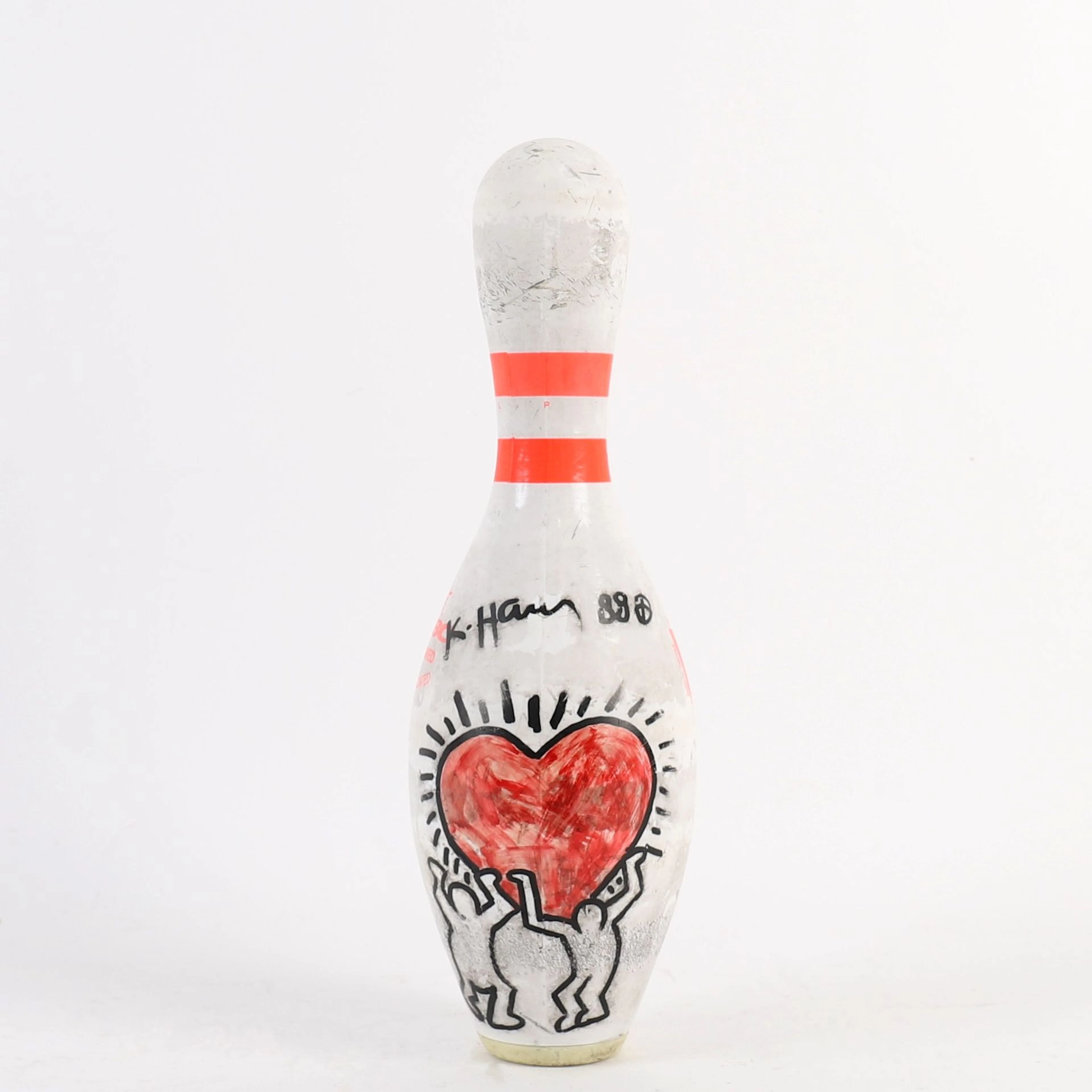 VINTAGE WINSOME BOWLING PIN inspired by Keith Haring (1958–1 - Lot 141
