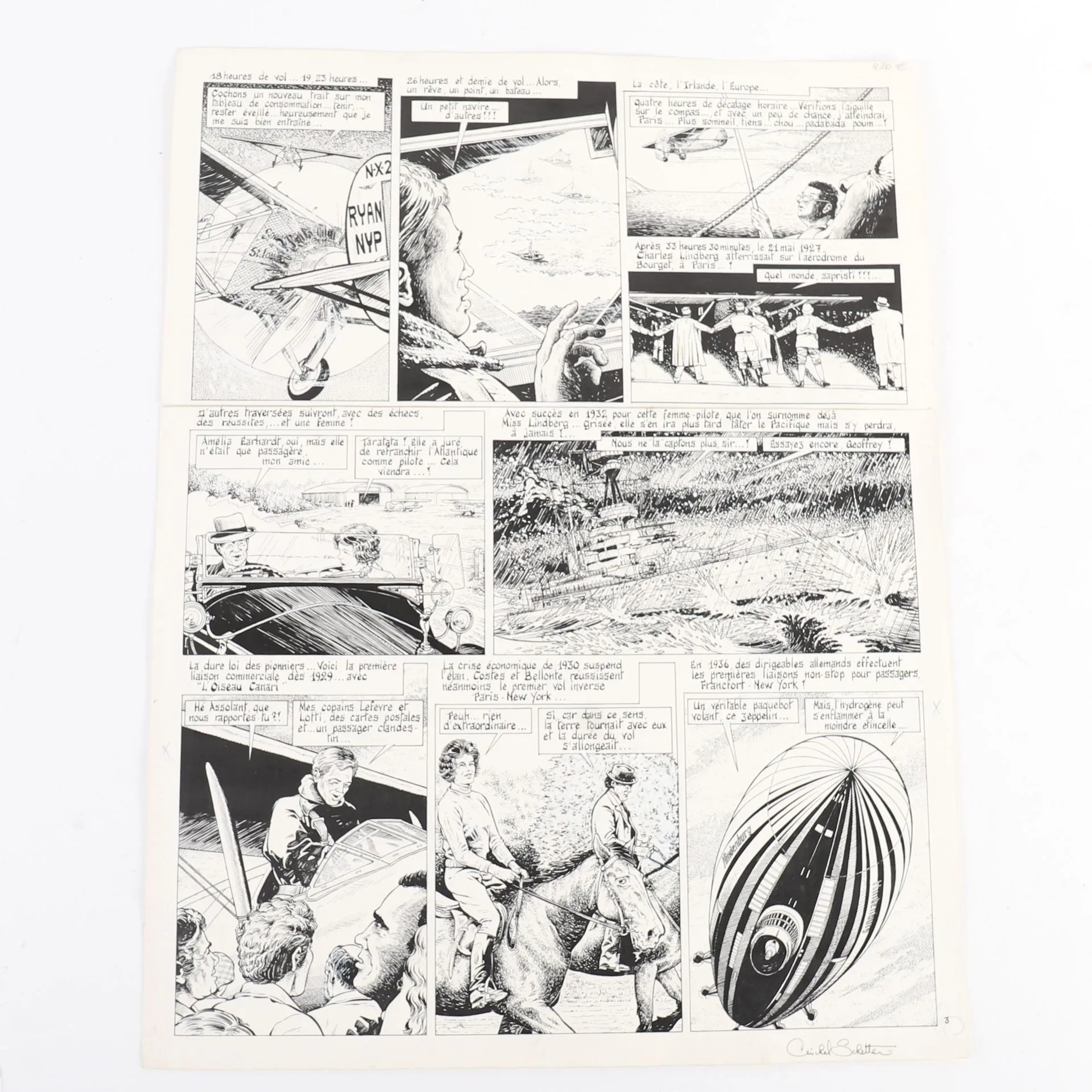 Comic strip by Michel SCHETTER (1948-2025) - Lot 142