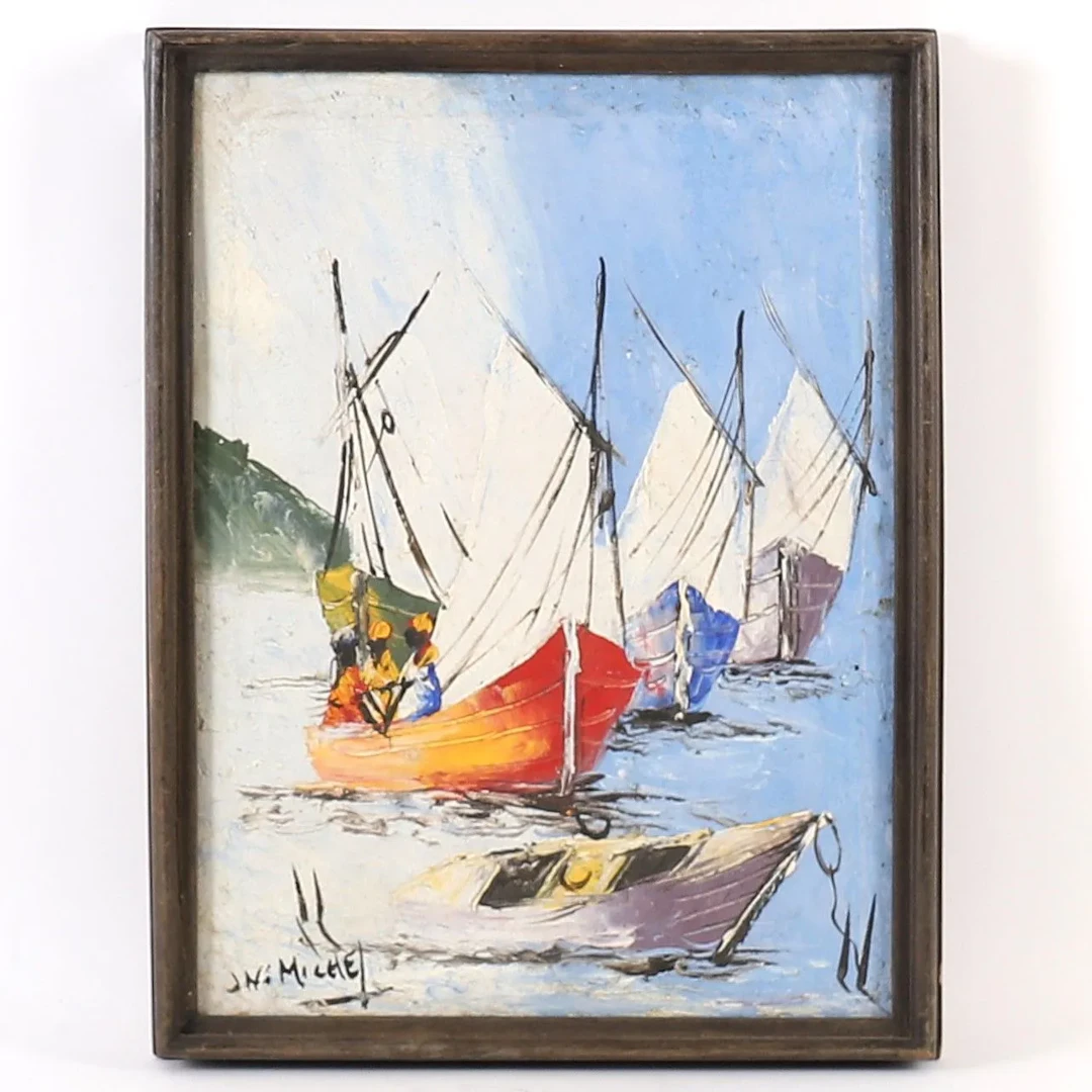 PAINTING "HAITIAN FISHERMEN" 20TH CENTURY - Lot 94