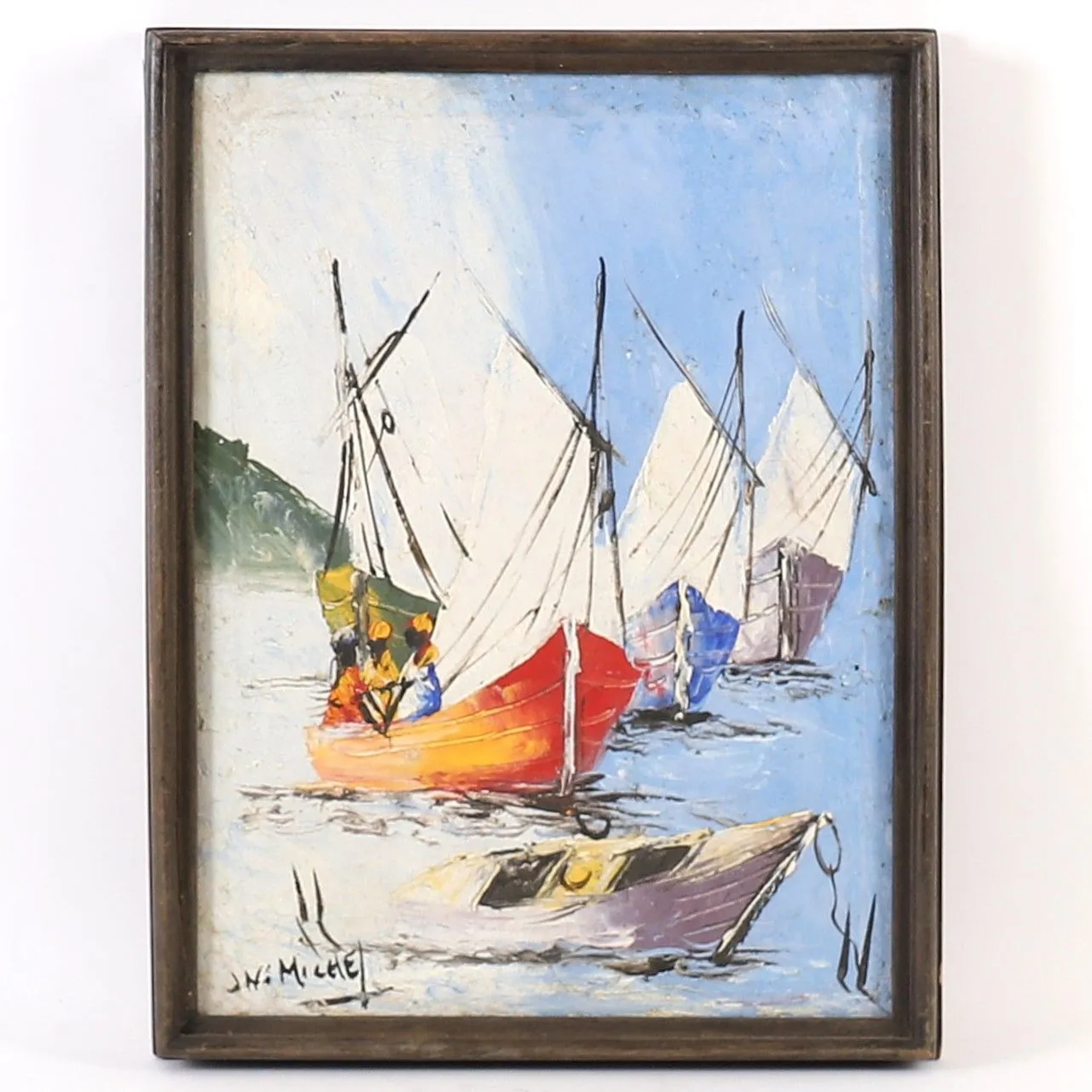 PAINTING "HAITIAN FISHERMEN" 20TH CENTURY - Lot 94