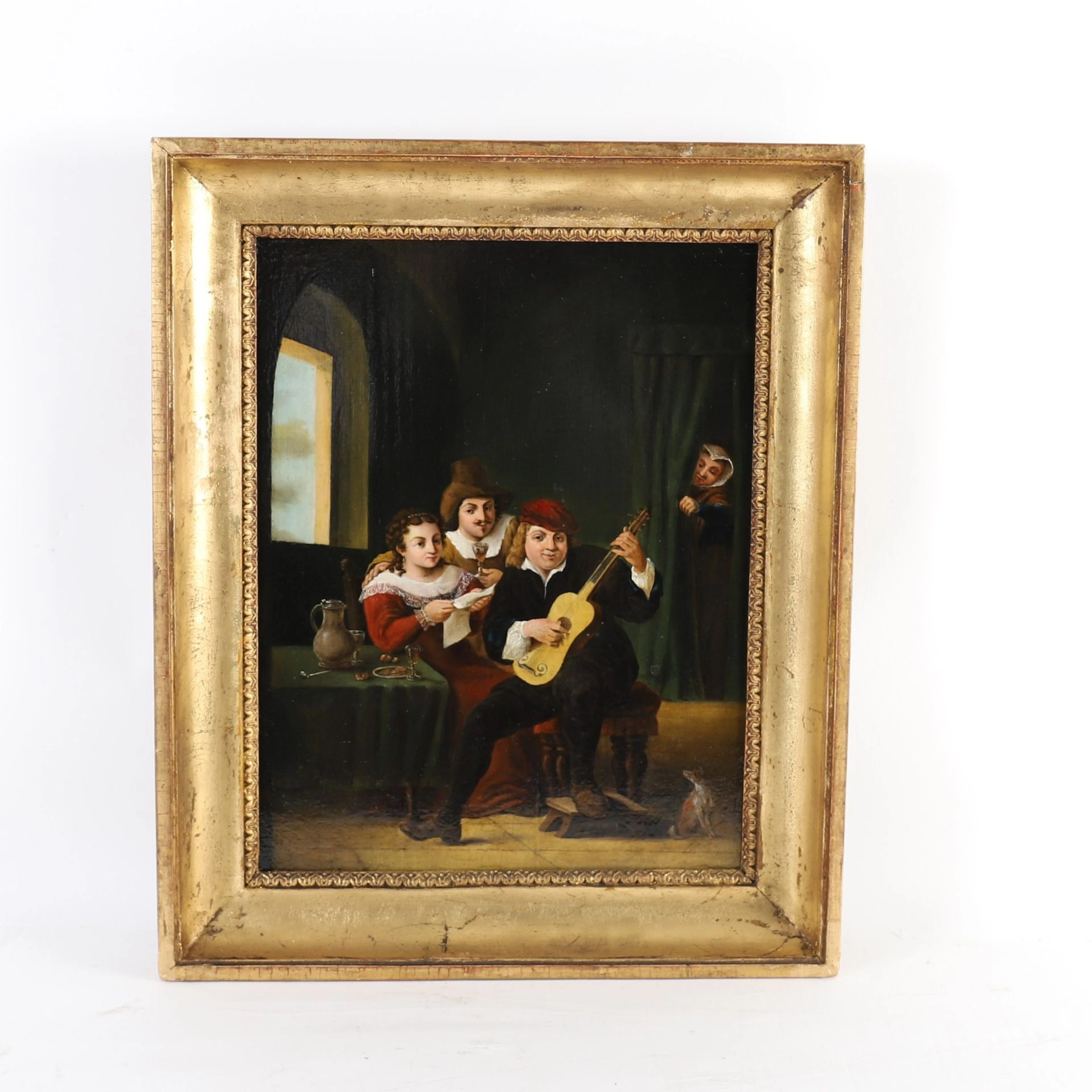 PAINTING "THE MUSICIAN", FLEMISH SCHOOL - Lot 215