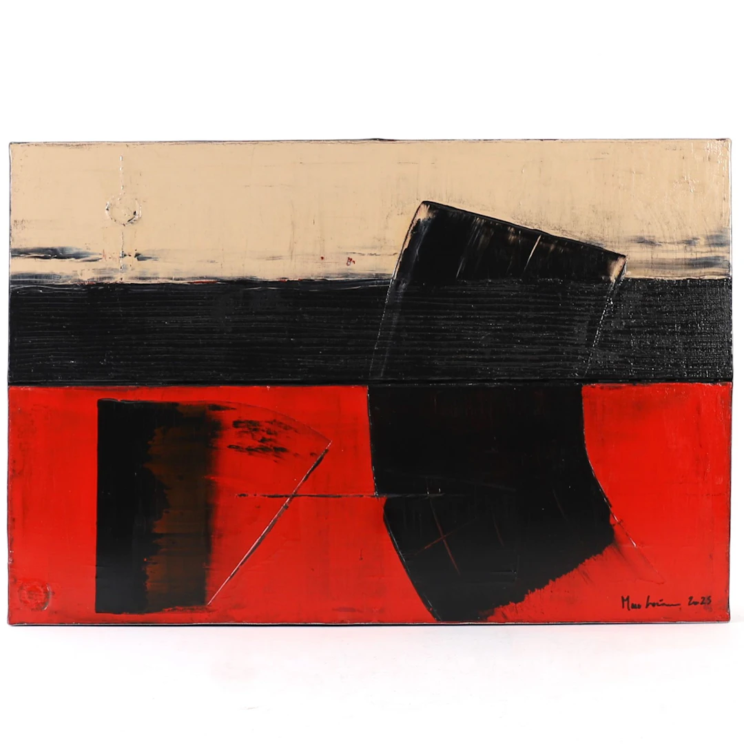 PAINTING "PIERRE SOULAGE TRIBUTE T04" by Marc LOISEAU (born - Lot 190
