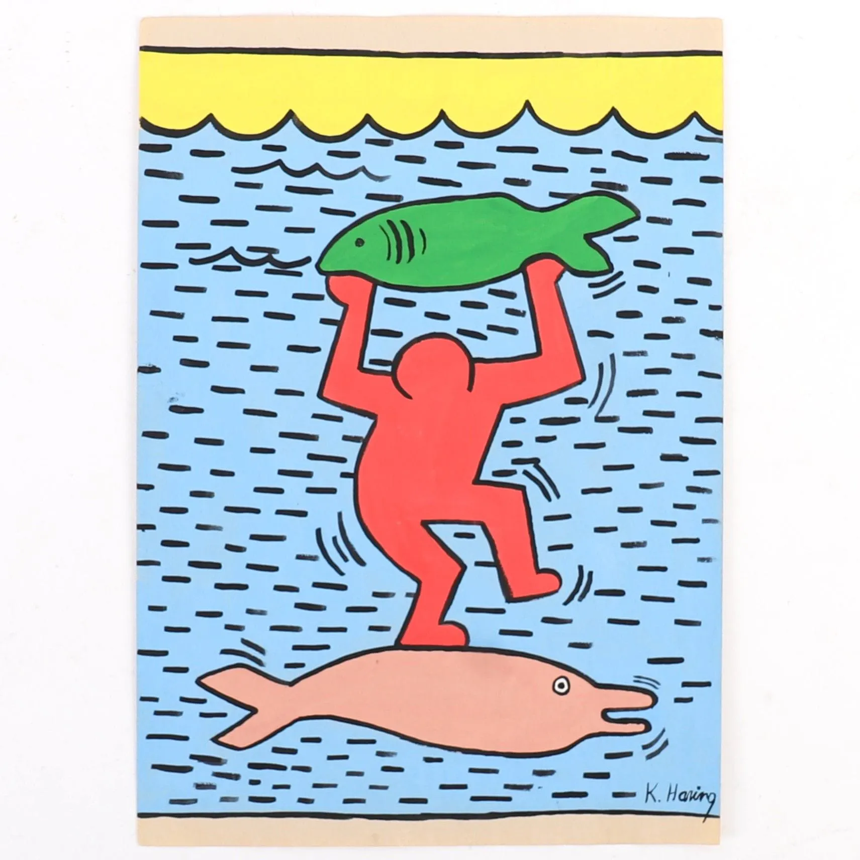 WORK "UNTITLED" after Keith HARING (1958–1990) - Lot 131