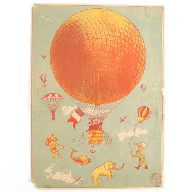 ANTIQUE AEROSTATION ADVERTISING POSTER - Lot 138
