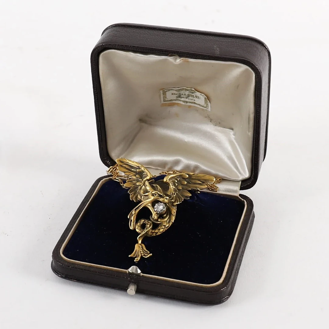 INTERESTING "CHIMERA" PENDANT/BROOCH, FRENCH WORK, LATE 19TH - Lot 19