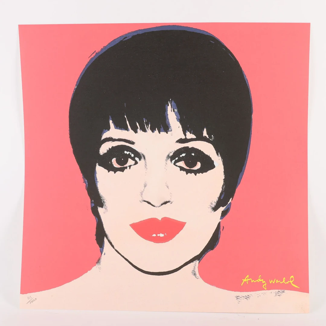 BASED ON A "LIZA MINNELLI" LITHOGRAPH BY Andy WARHOL (1928–1 - Lot 256