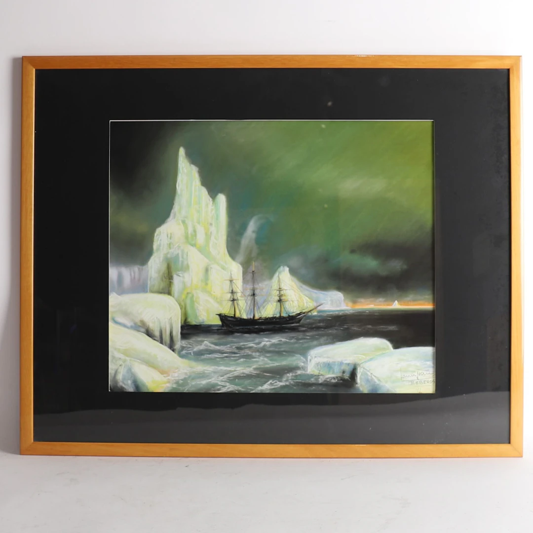 TABLEAU "ICEBERGS" by Jean-Daniel LAMY (1968) - Lot 181