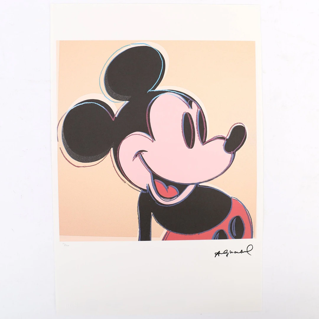 ARTWORK "MICKEY MOUSE" Based on Andy WARHOL (1928–1987) - Lot 201