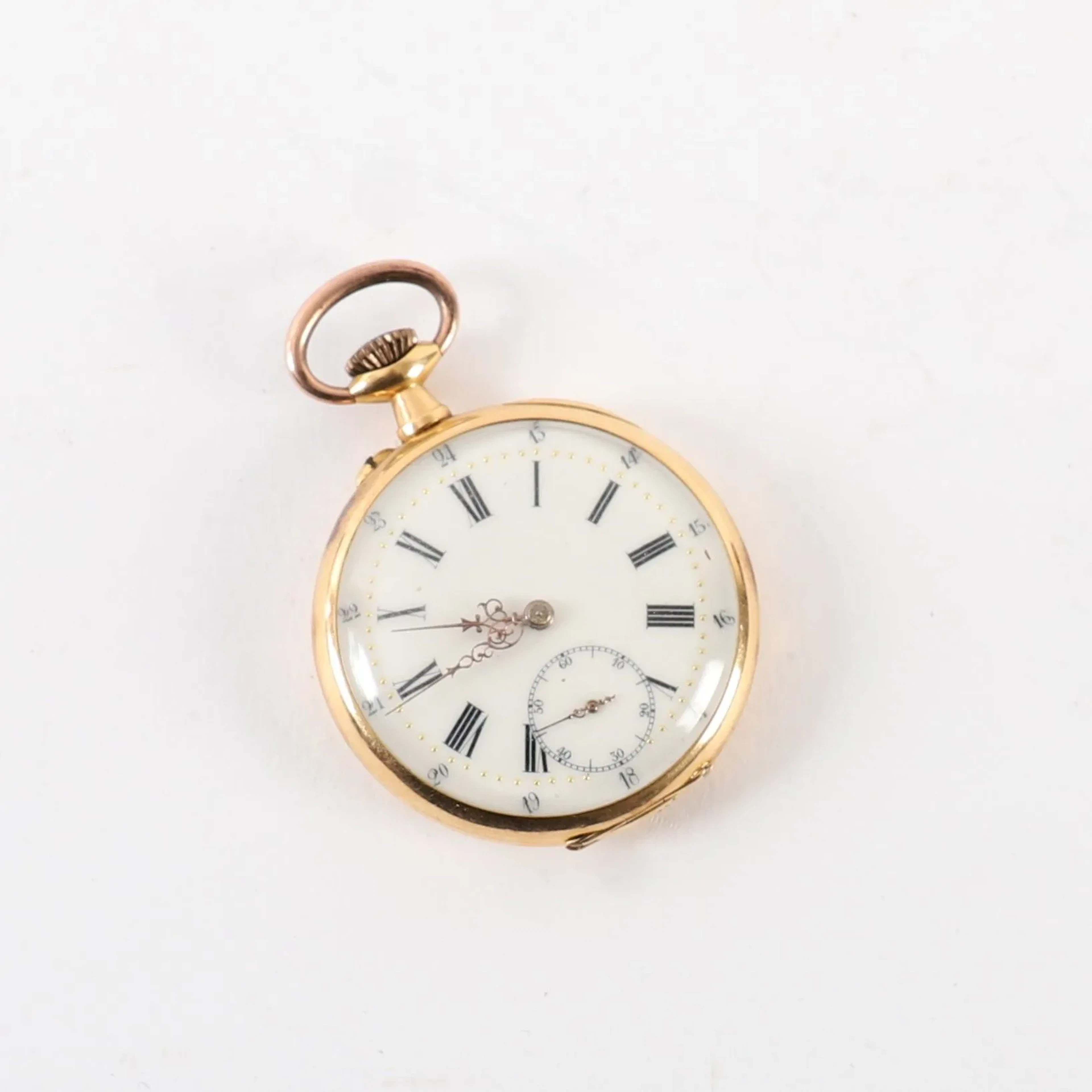 BEAUTIFUL "HORSESHOE" POCKET WATCH IN GOLD - Lot 93