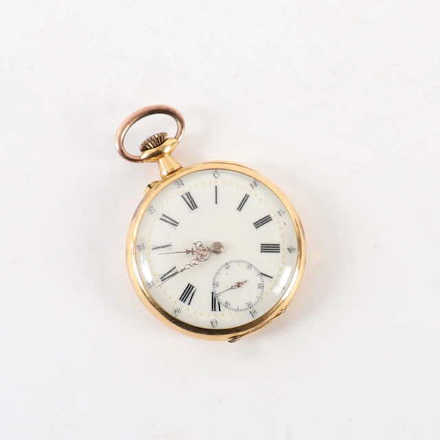 BEAUTIFUL "HORSESHOE" POCKET WATCH IN GOLD - Lot 93