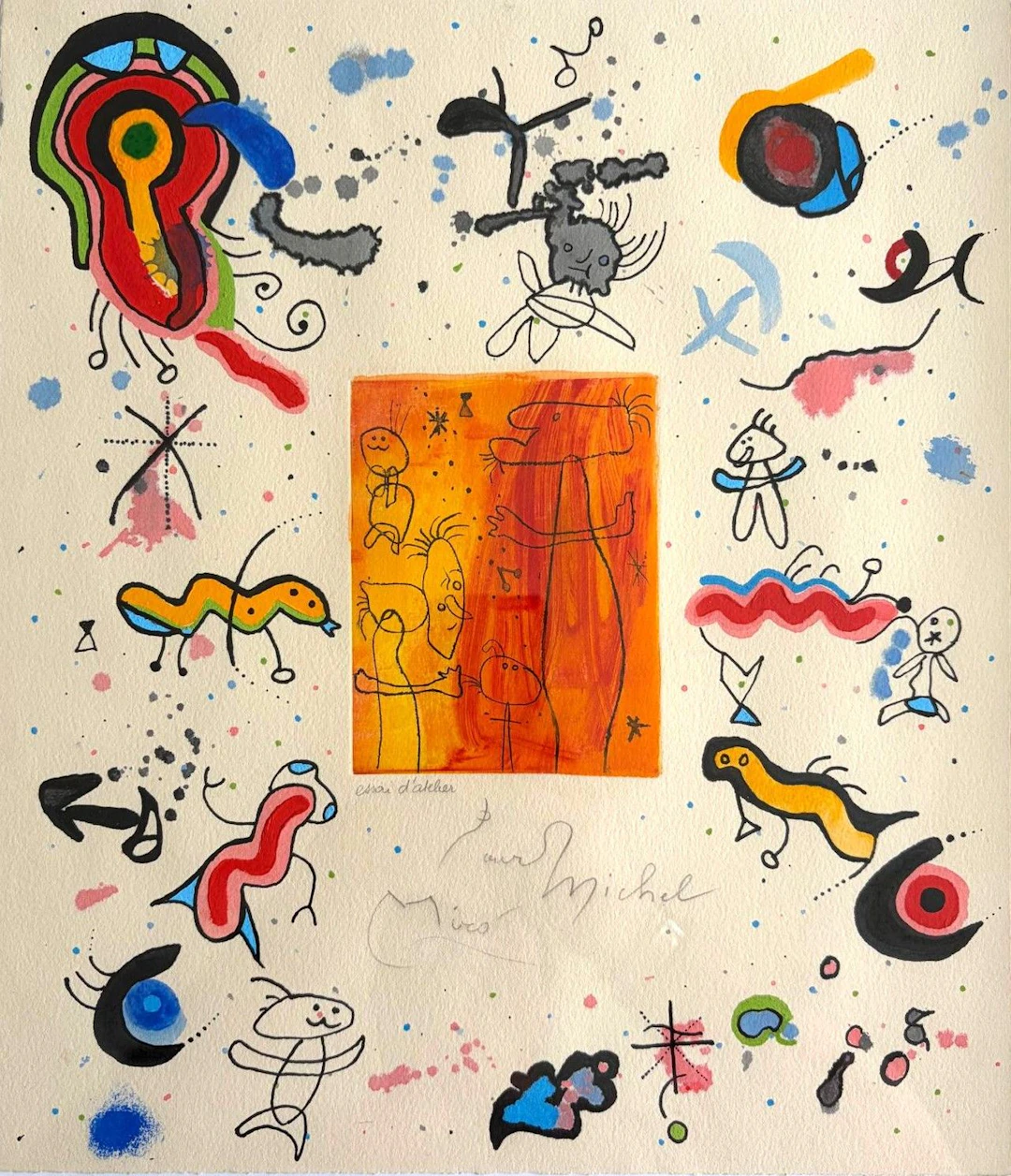 WORK: "COMPOSITION" by Joan MIRO (1893–1983) - Lot 231