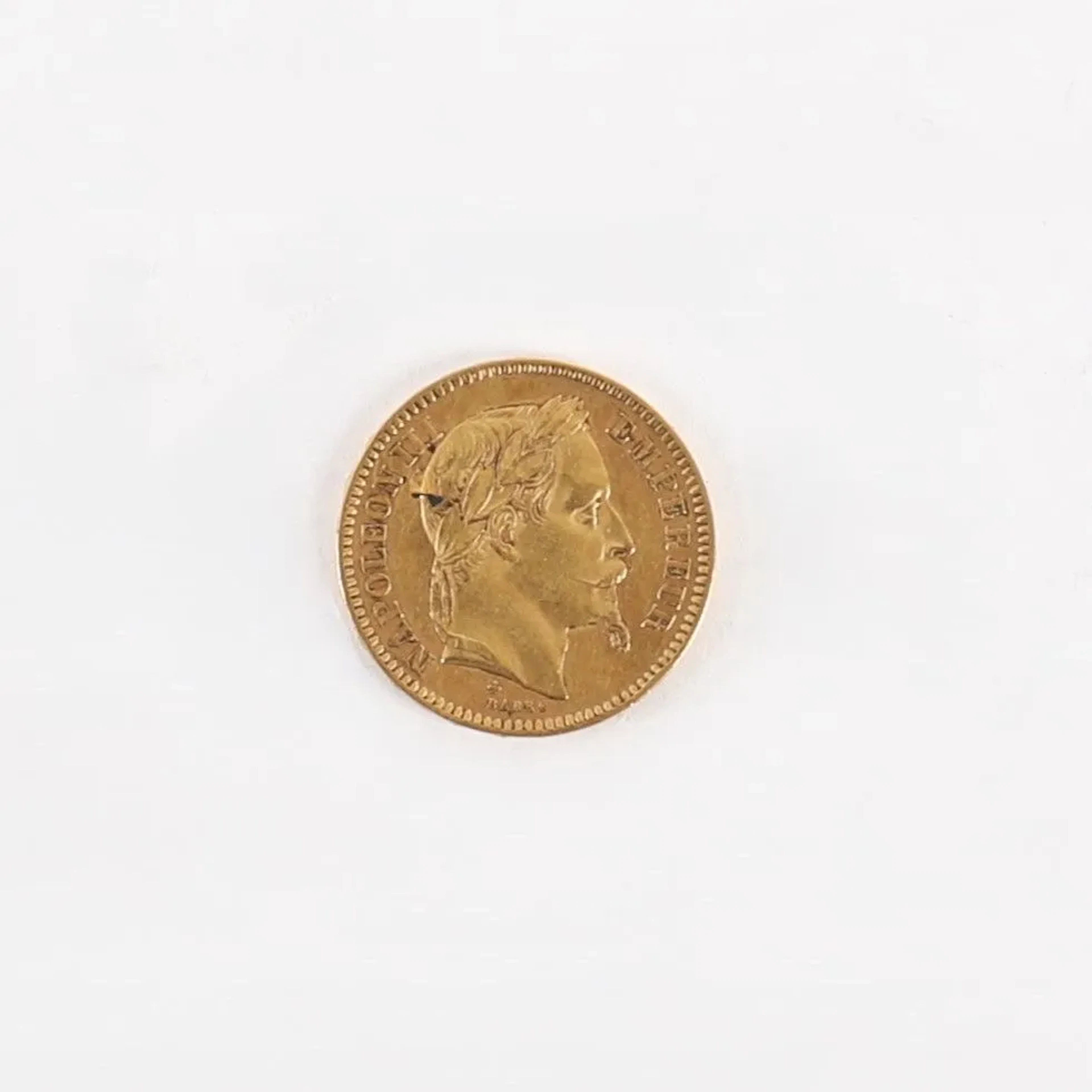 20 FRANCS NAPOLEON III GOLD COIN, 1865 - Lot 76