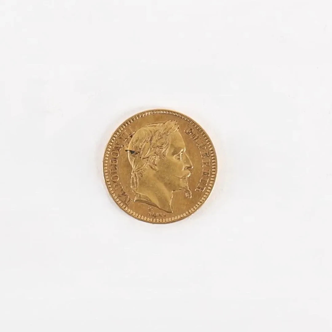 20 FRANCS NAPOLEON III GOLD COIN, 1865 - Lot 76