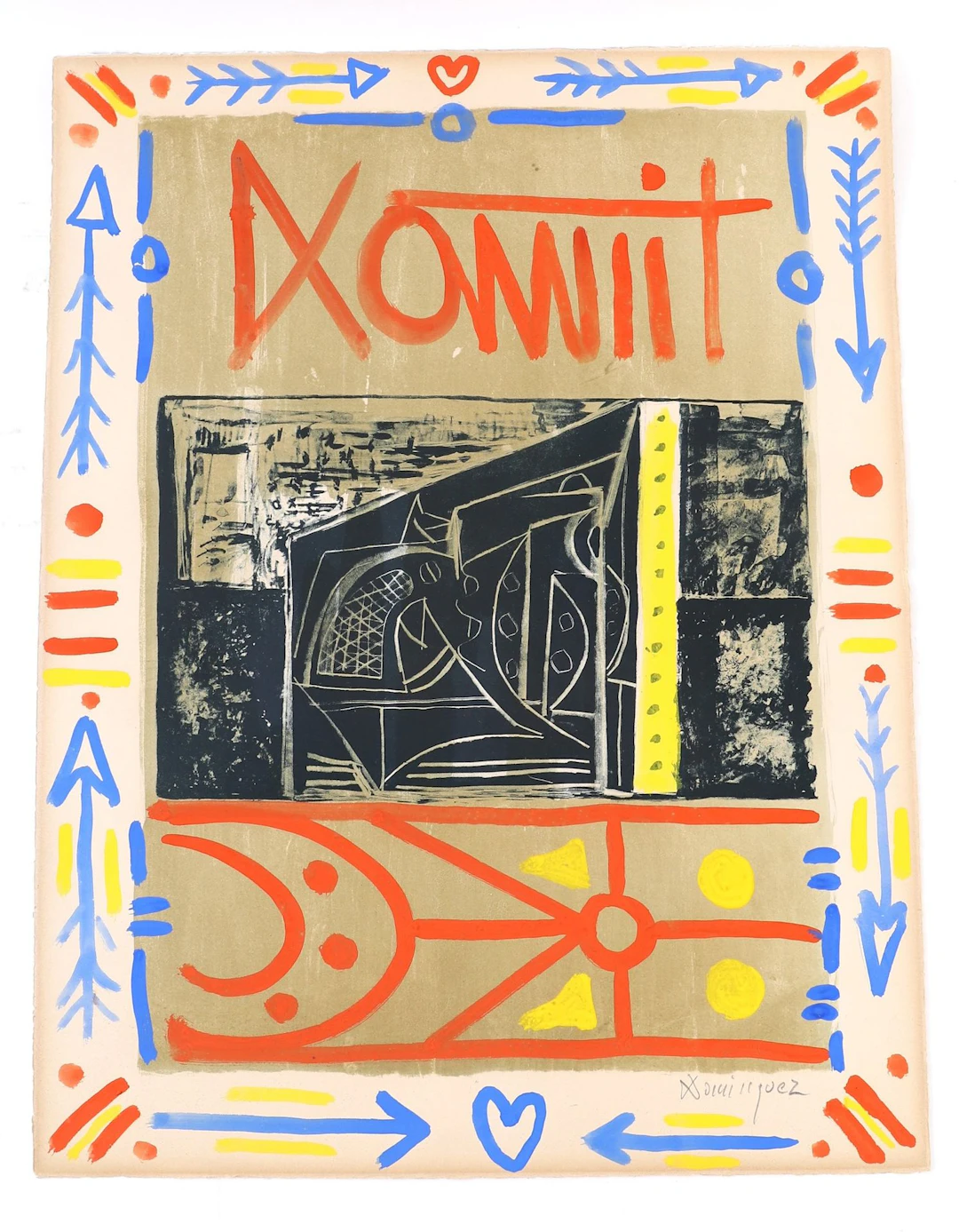 PAINTING "COMPOSITION" by Oscar DOMINGUEZ (1906–1957) - Lot 229