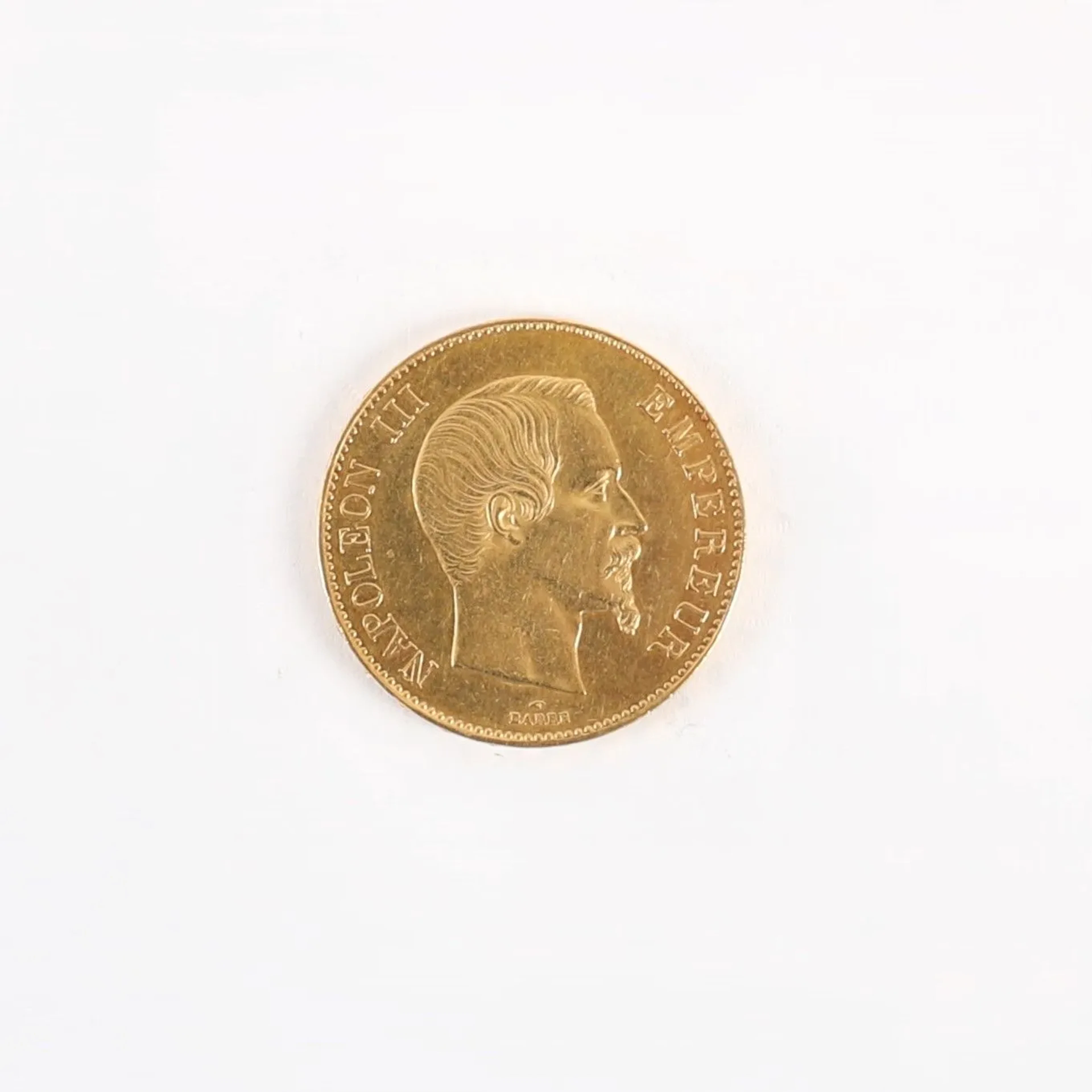 100 FRANCS NAPOLEON III BAREHEADED GOLD COIN, 1856 - Lot 79
